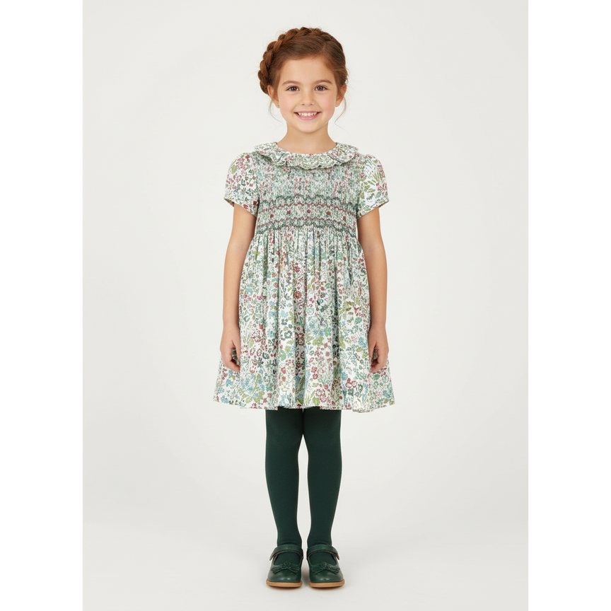 Vestido Smock Nuria Verde