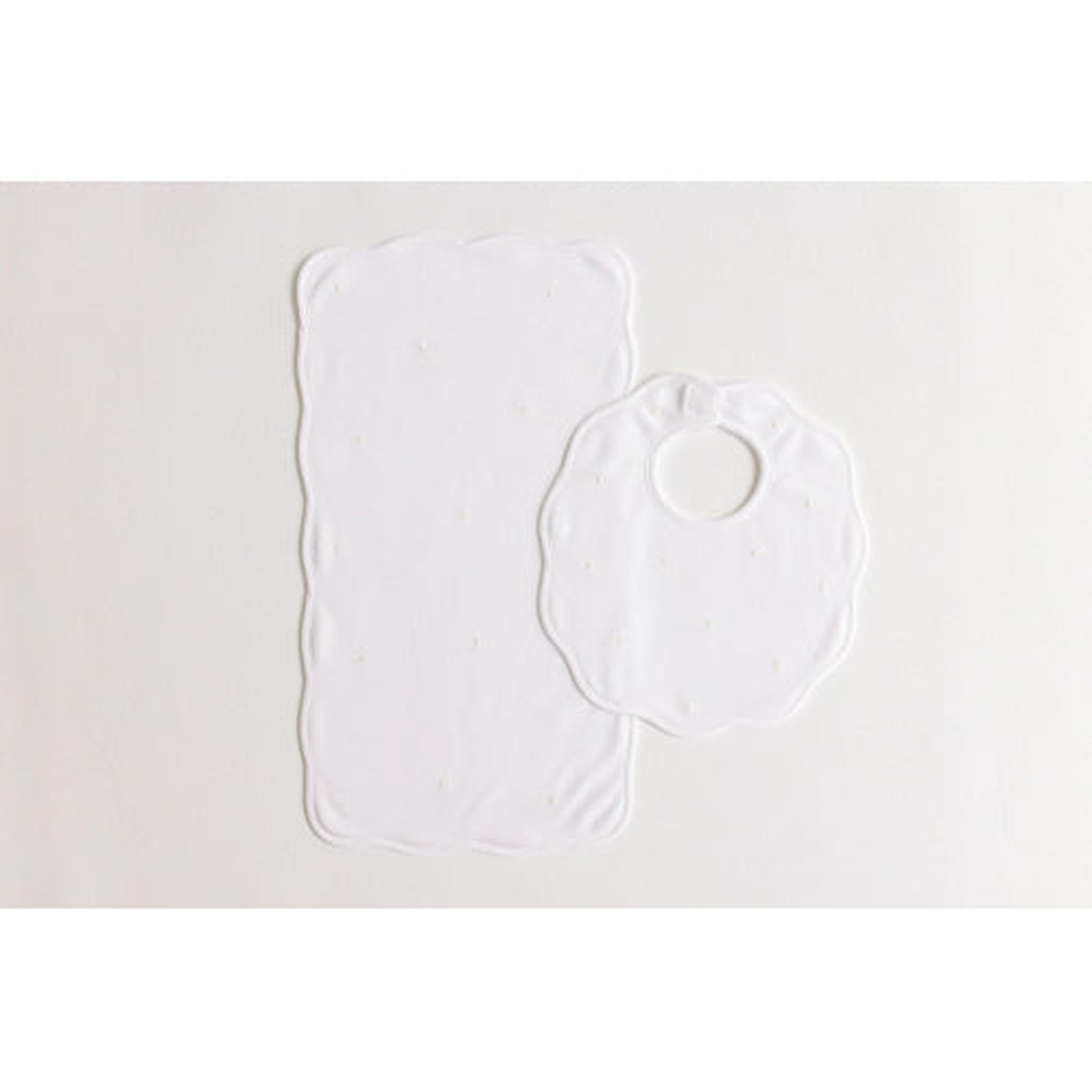 Bib & Burp – Ecru Dots