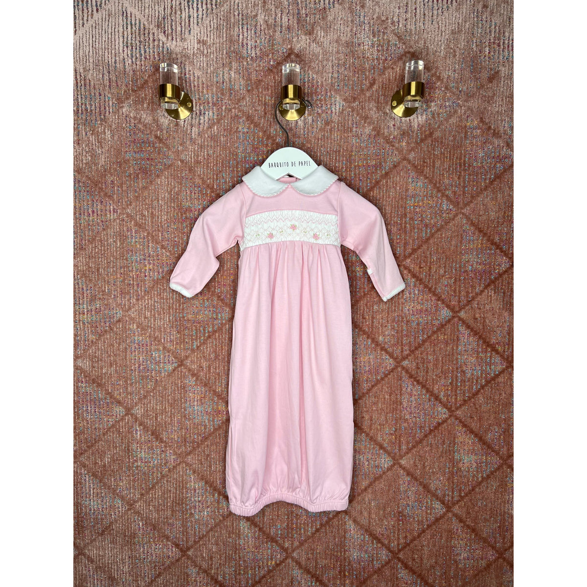 Smocked Pink Gown