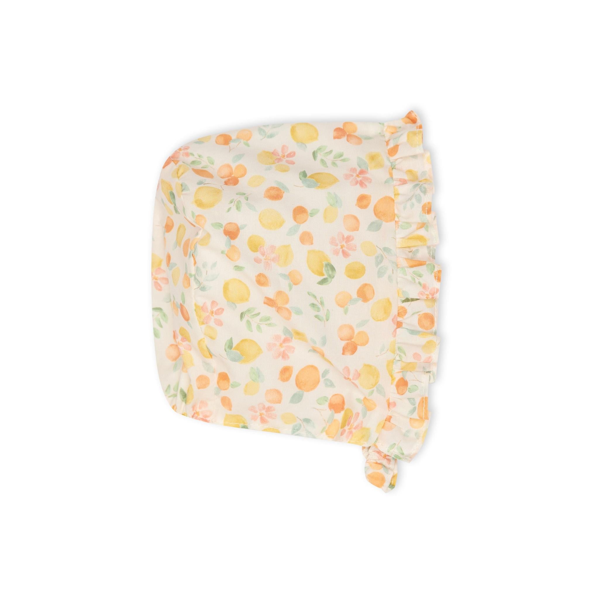 Citrus Romper with Bonnet