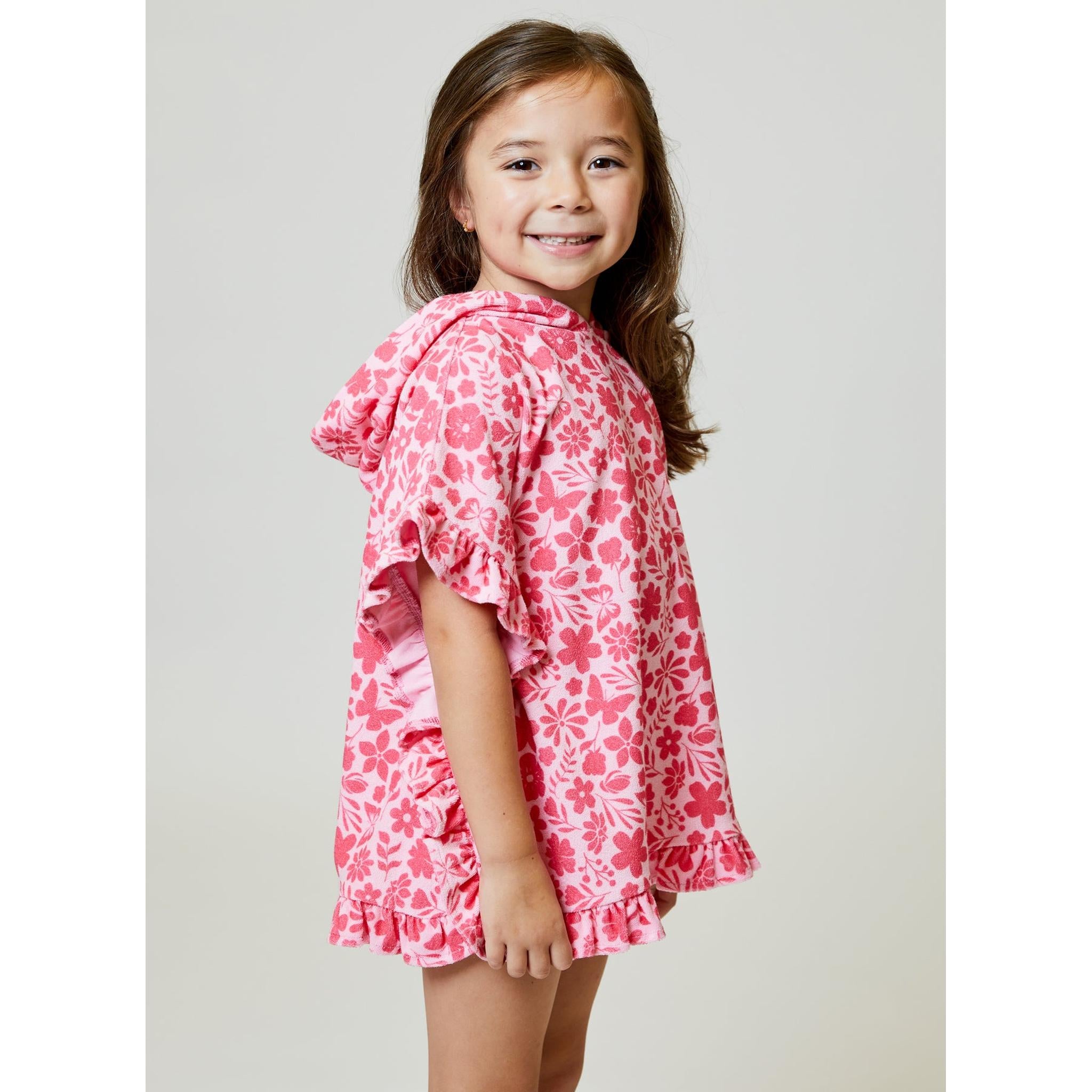 Terry Flower Poncho