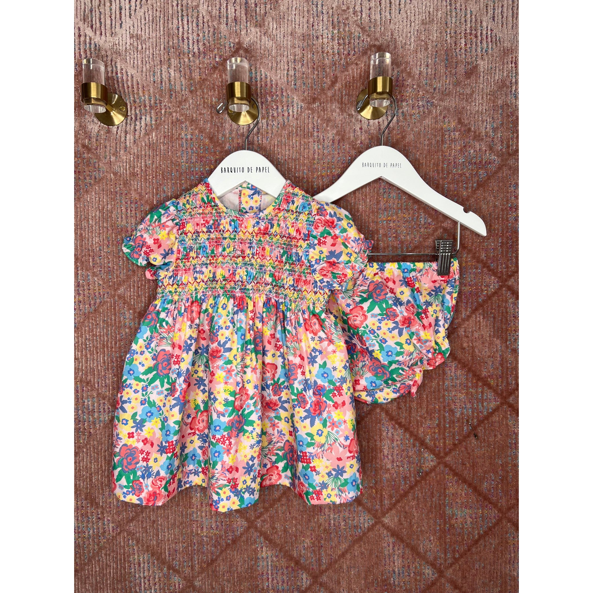 Loren Smocked Bloomer Dress