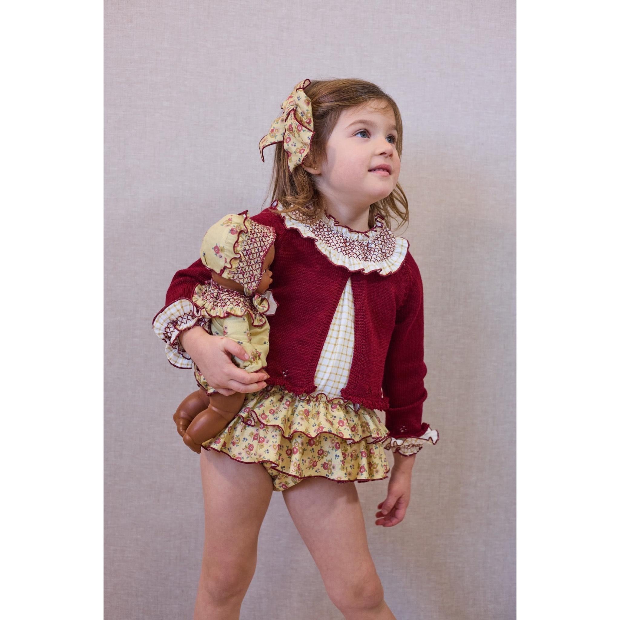 Braga Flores Blusa Cuadros
