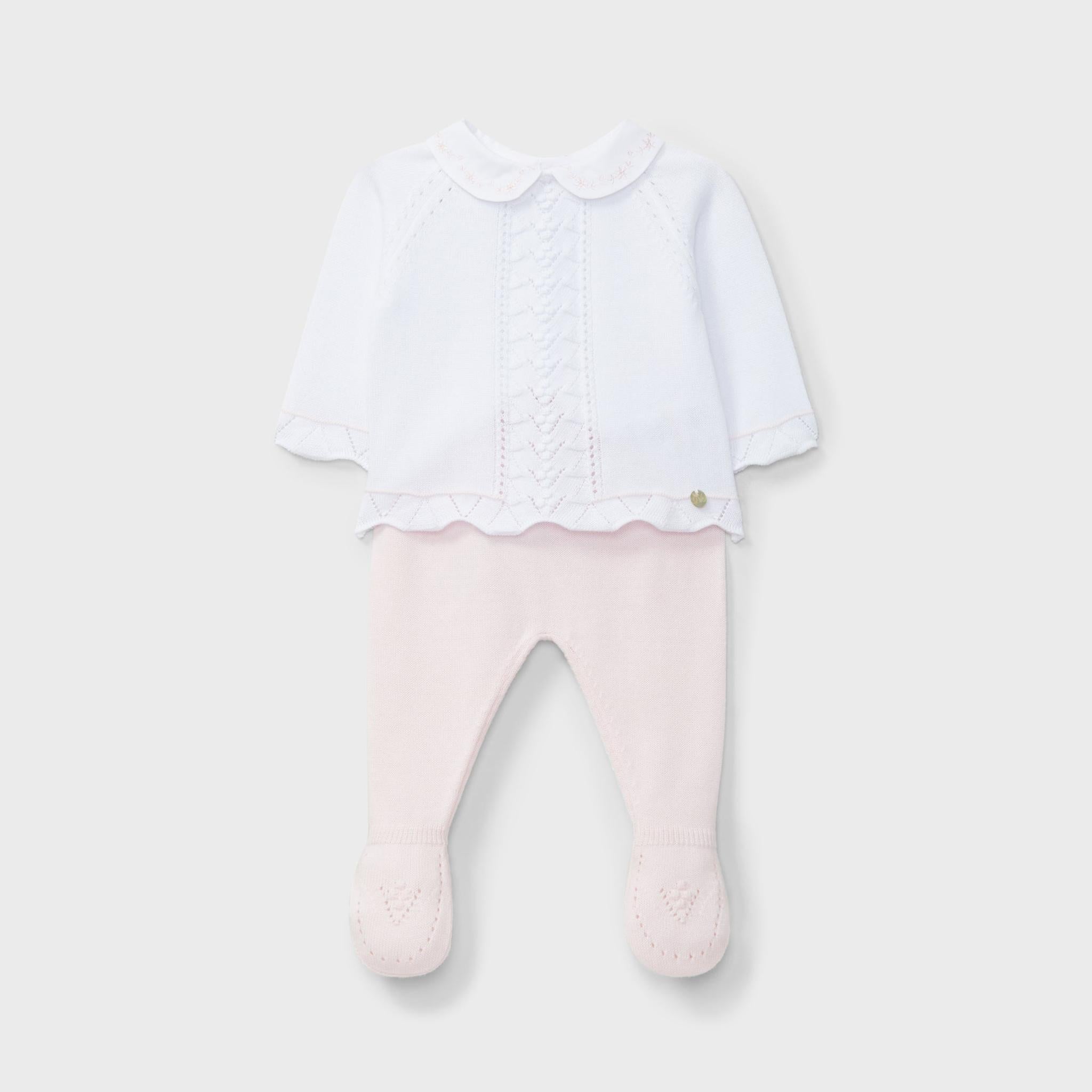 Pink KNitted Newborn Set