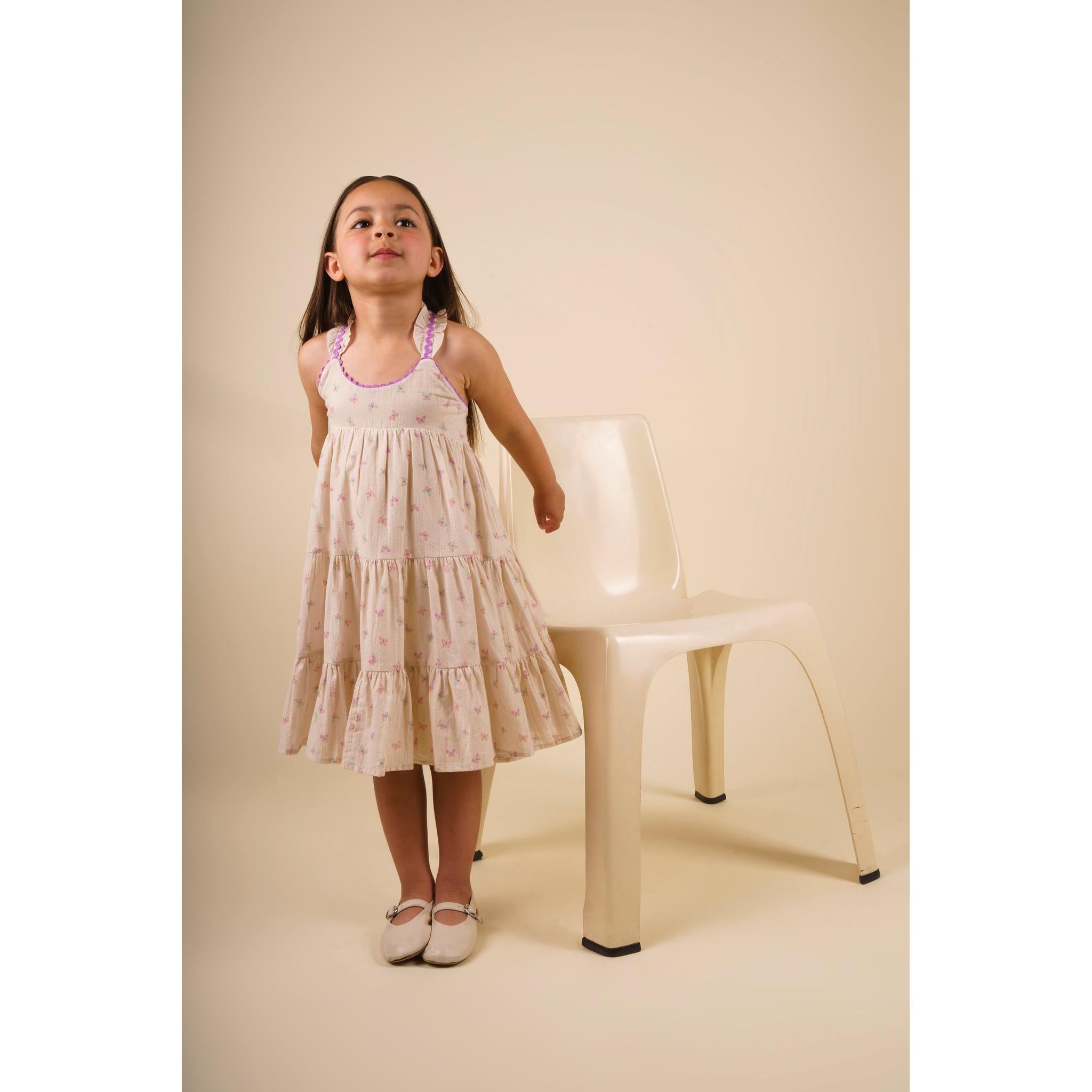 Laura Dress - BUTTERLIES PRINT