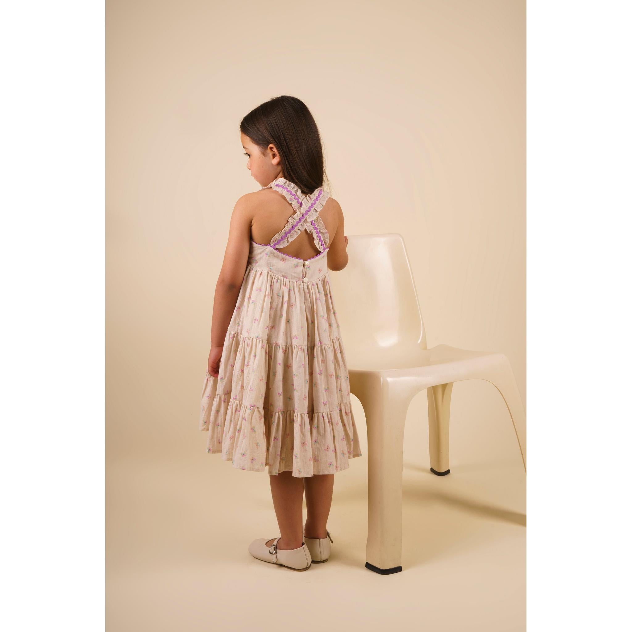 Laura Dress - BUTTERLIES PRINT