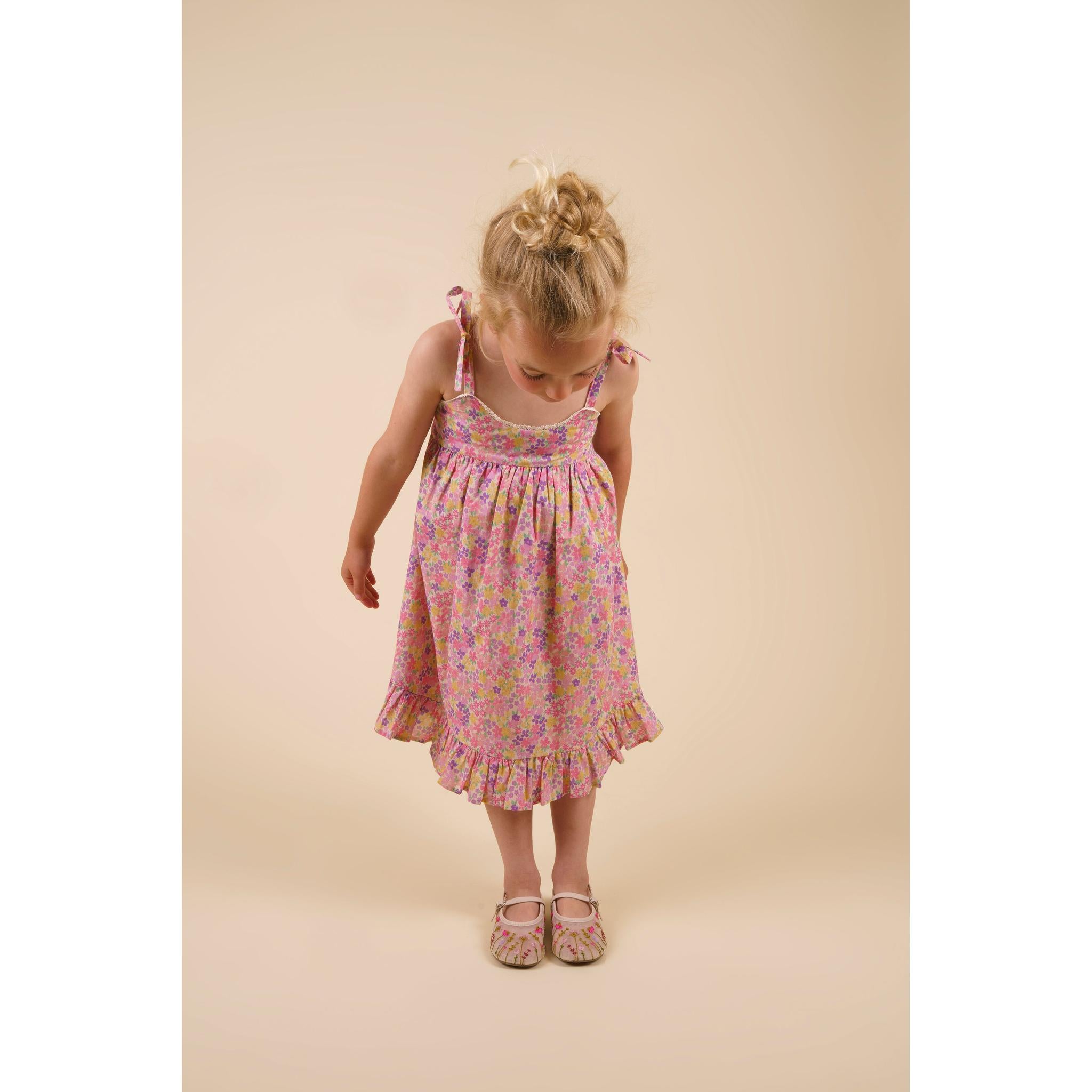 Alena dress - EMMA FLORAL PURPLE PRINT