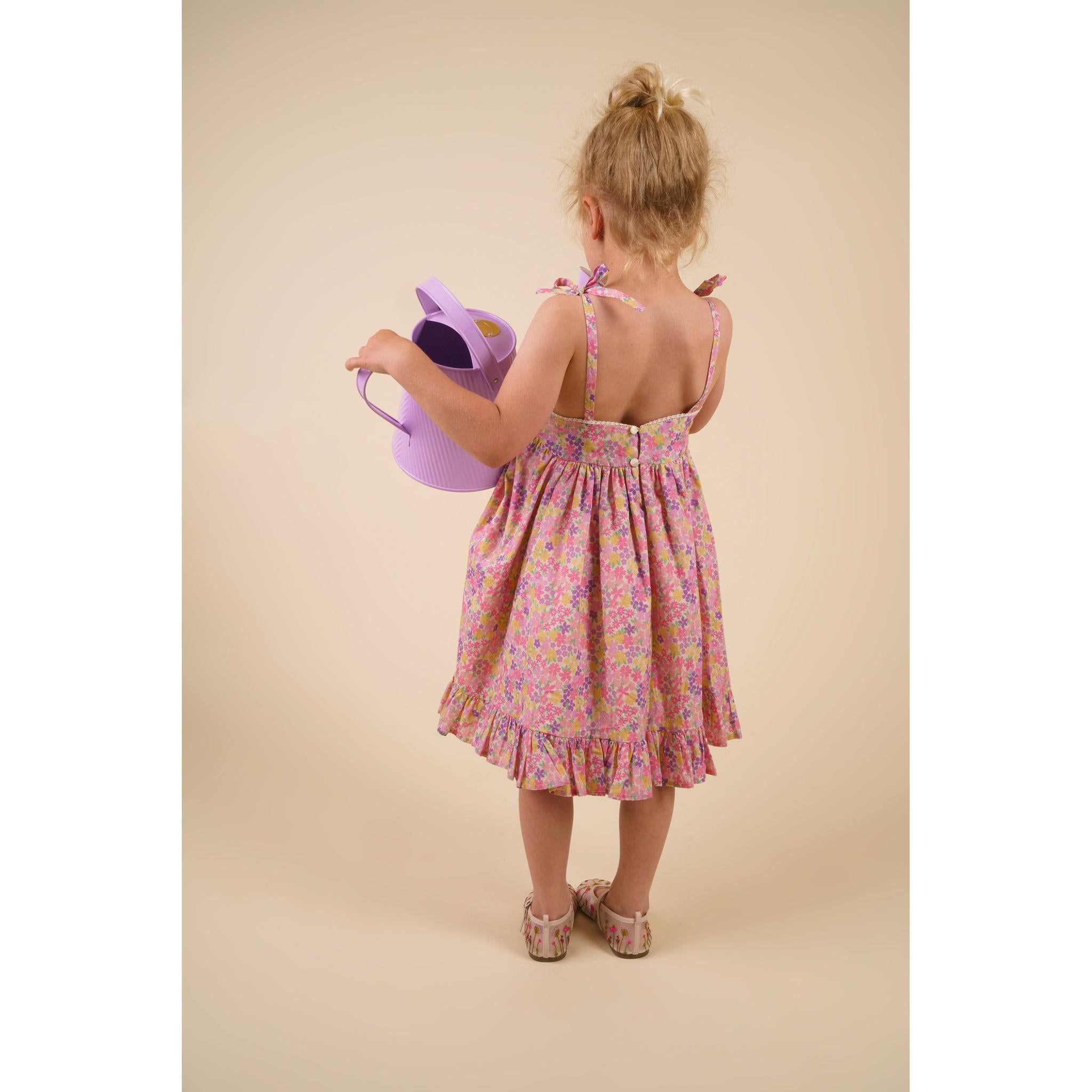 Alena dress - EMMA FLORAL PURPLE PRINT