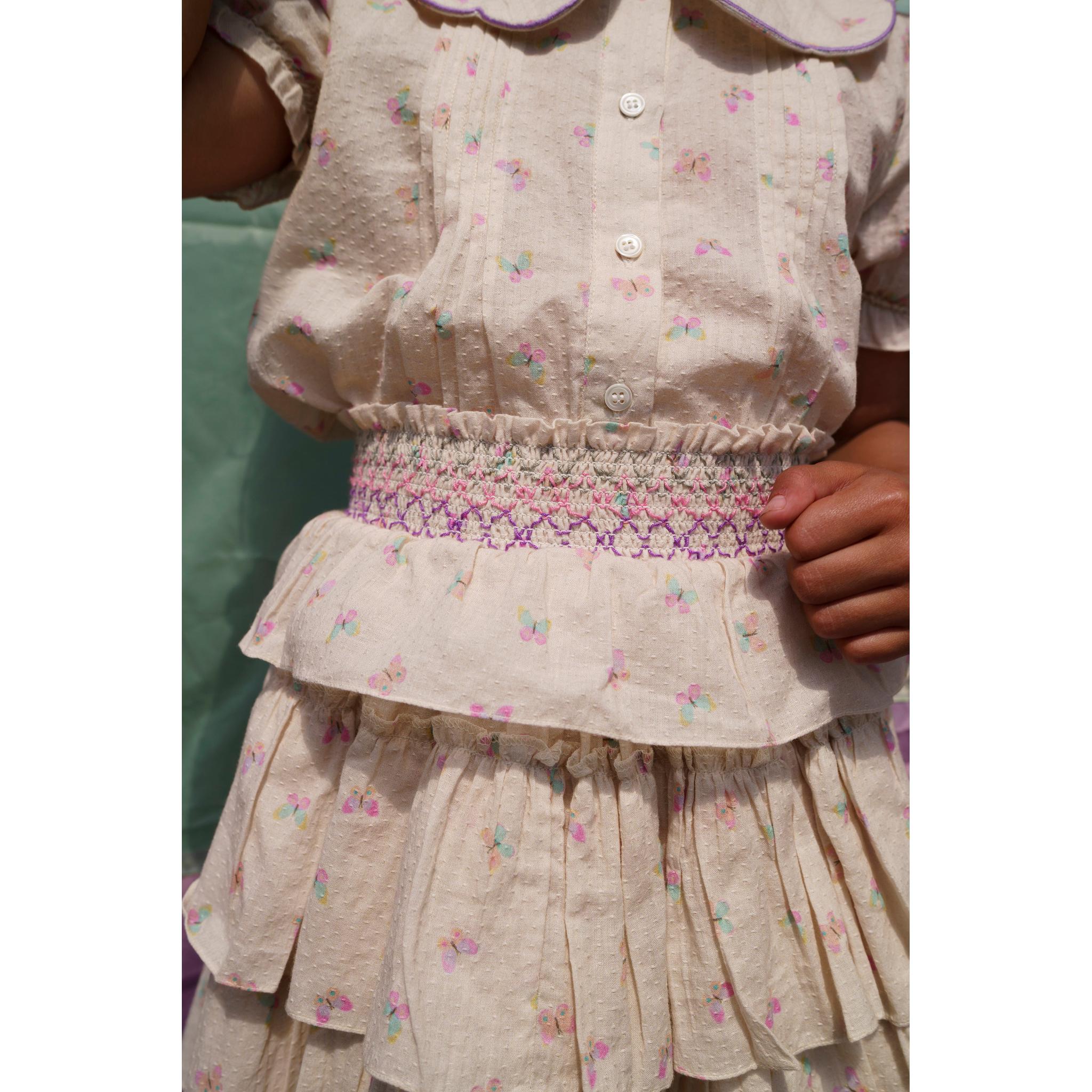 Camelia Skirt Set - BUTTERLIES PRINT