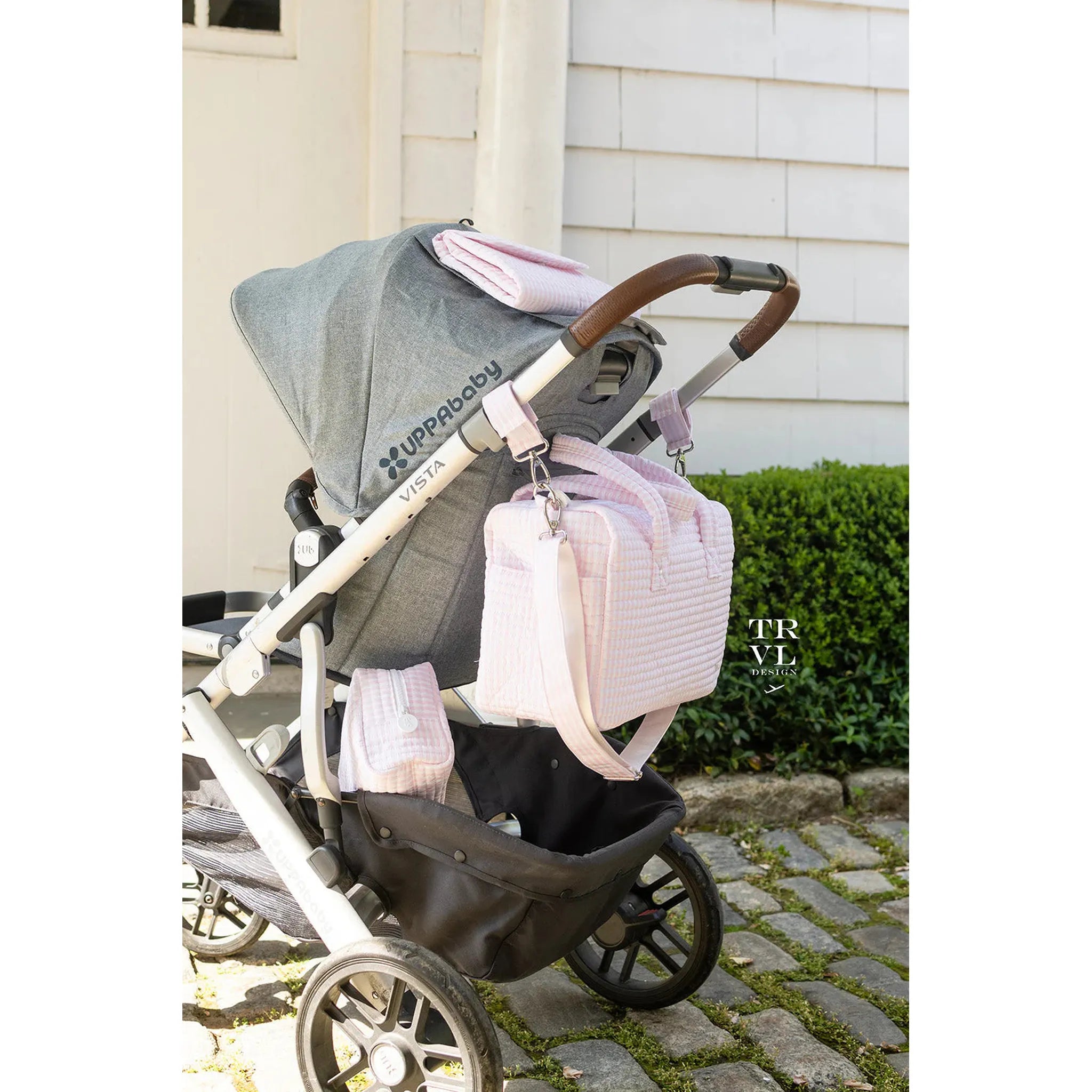 Quilted Stroller Bag - Pimlico Pink