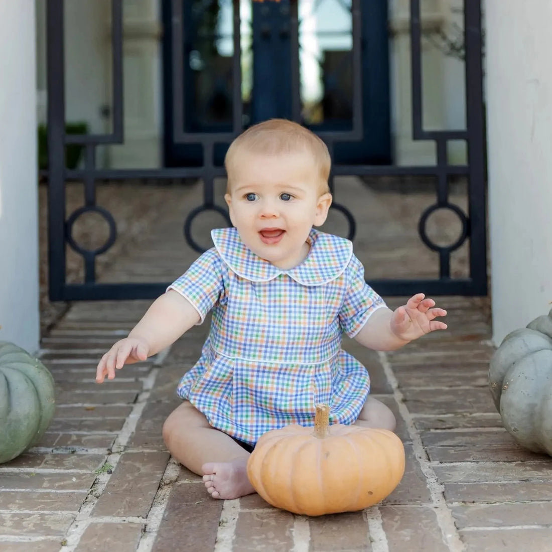 Palmer Boys' Bubble - Harvest Gingham