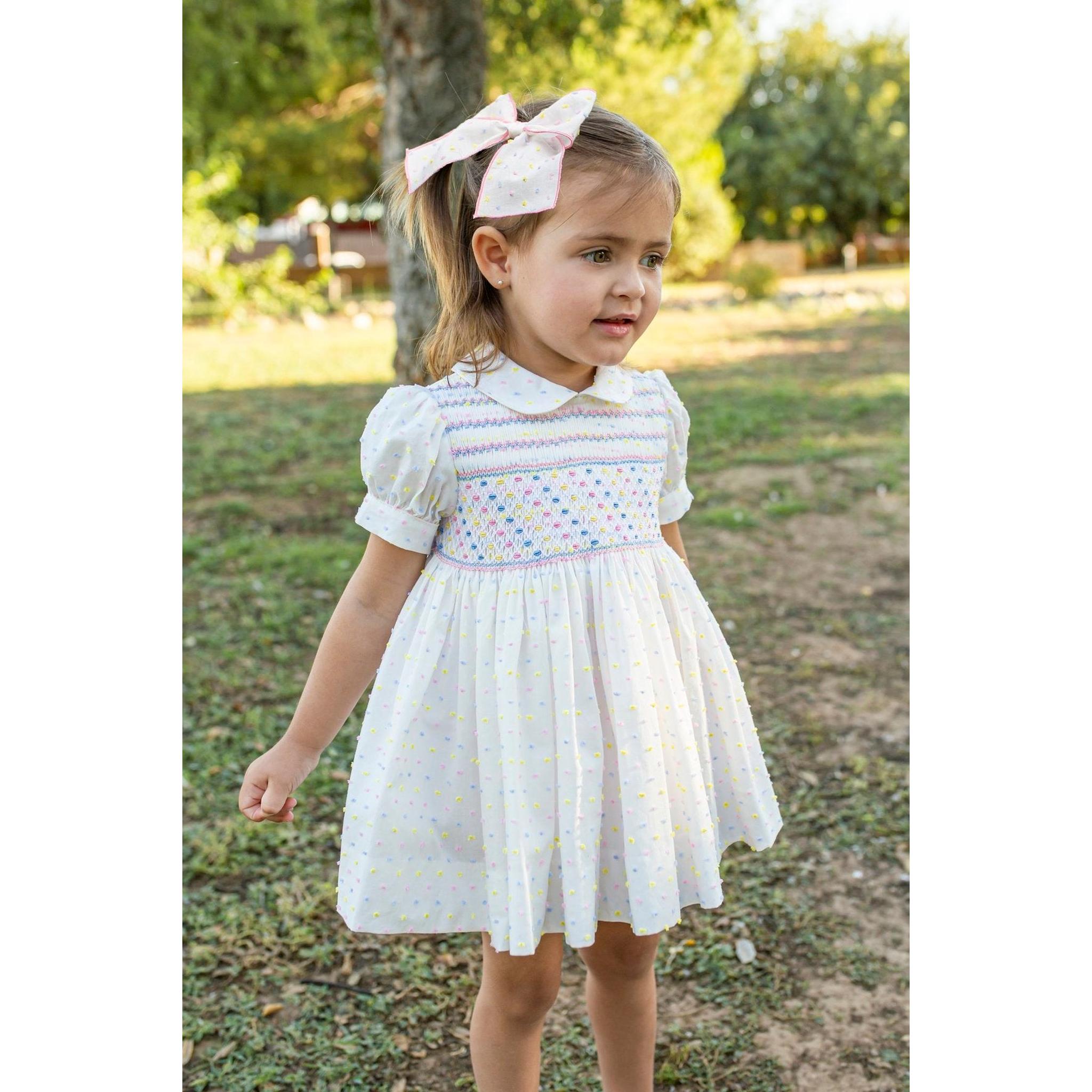 Puntitos Hand Smocked Dress