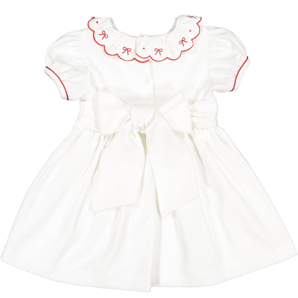 White Christmas Corduroy Dress