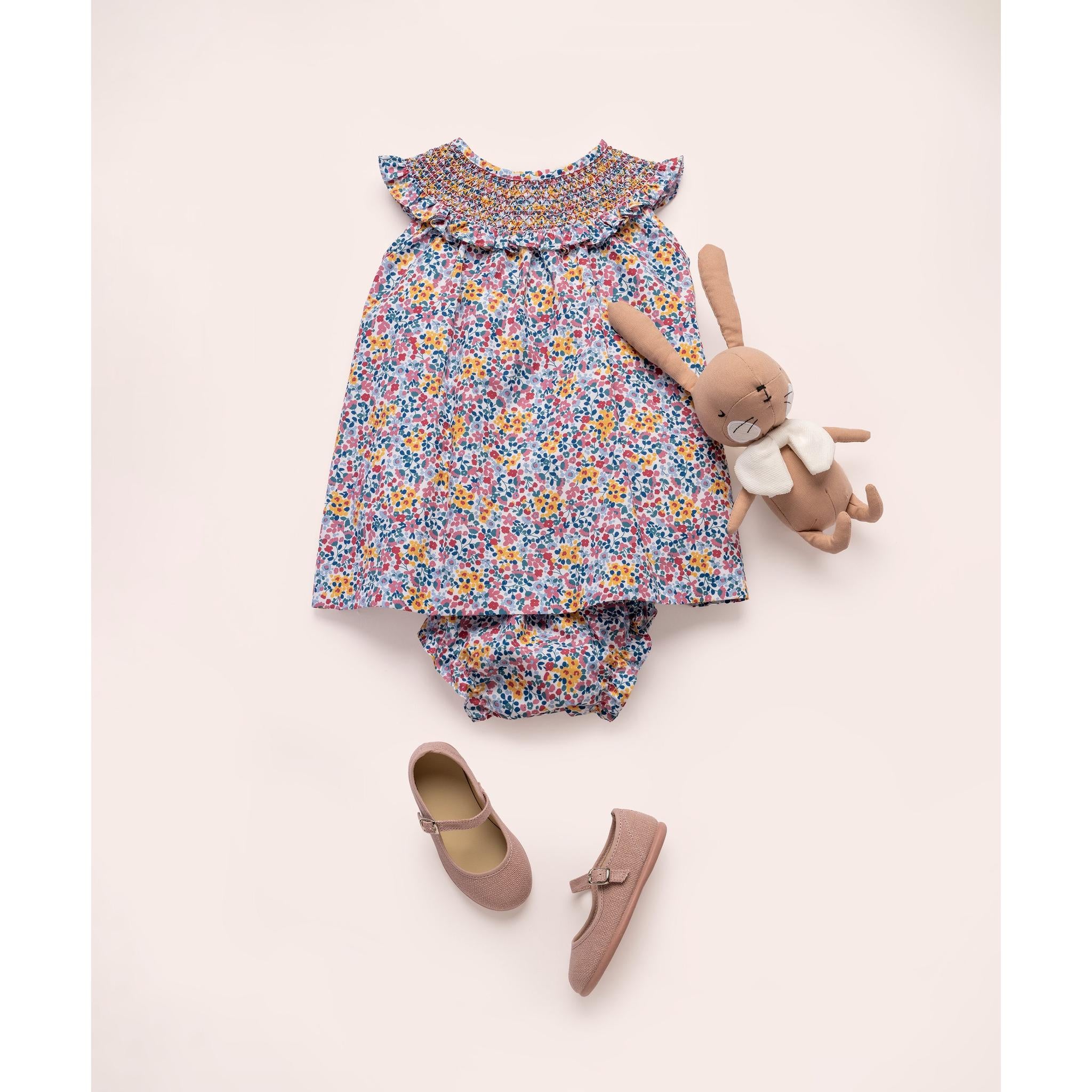 Alma Smocked Bloomer Dress