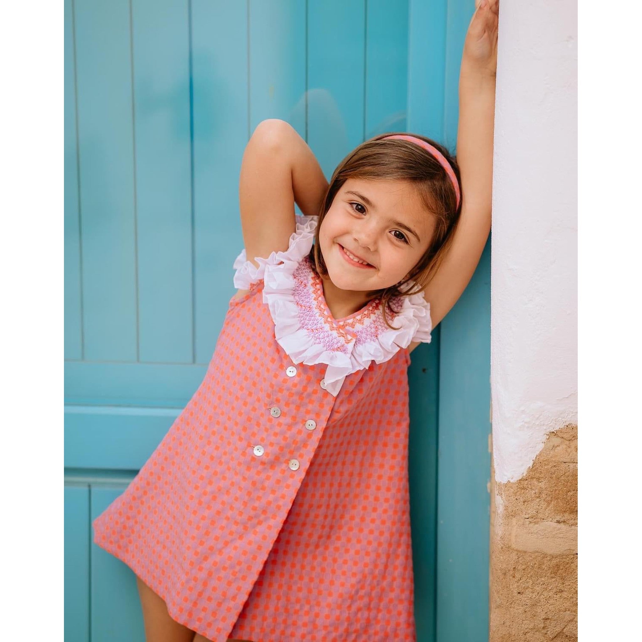 Lobster Hand Smocked Dress