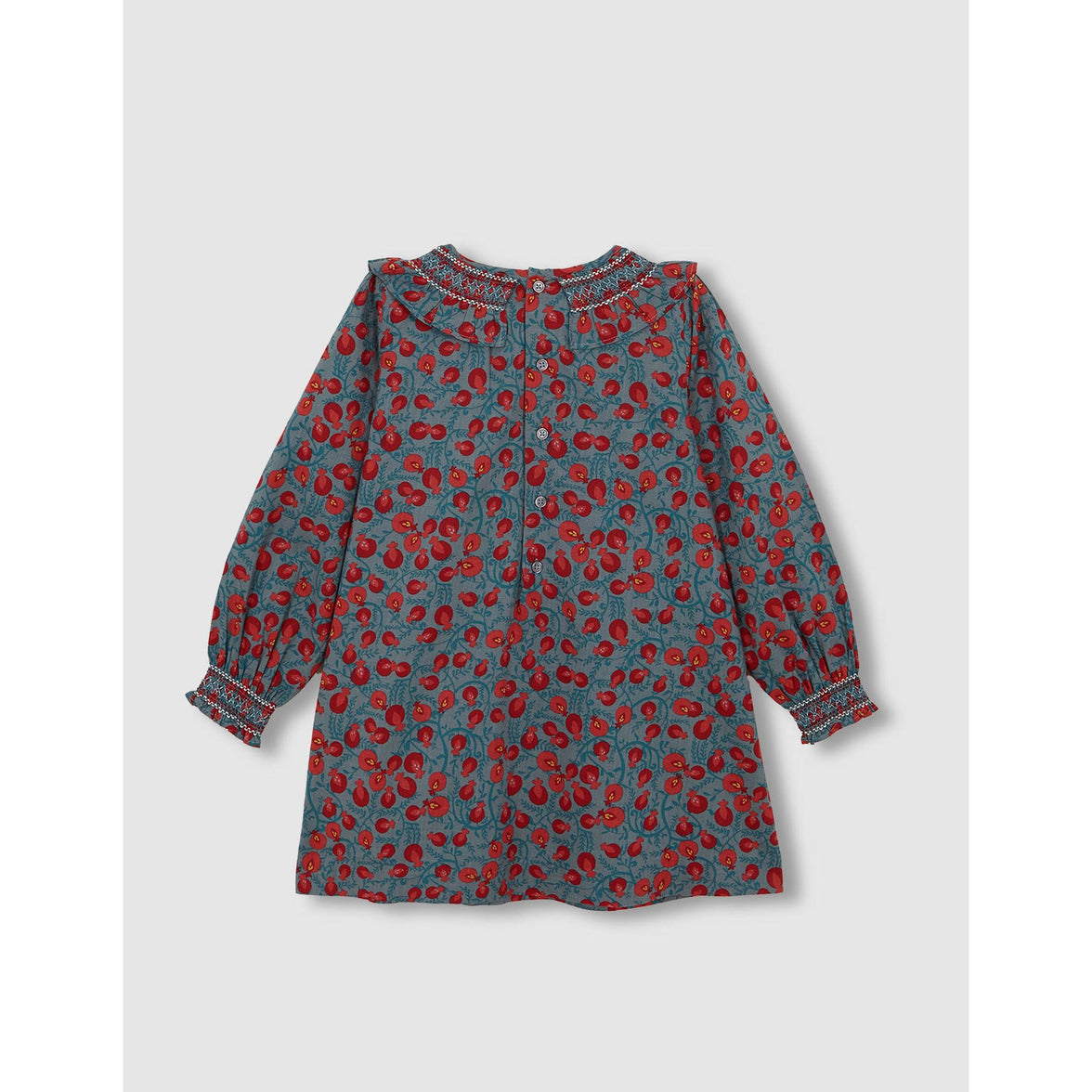 Vestido cuello nido de abeja