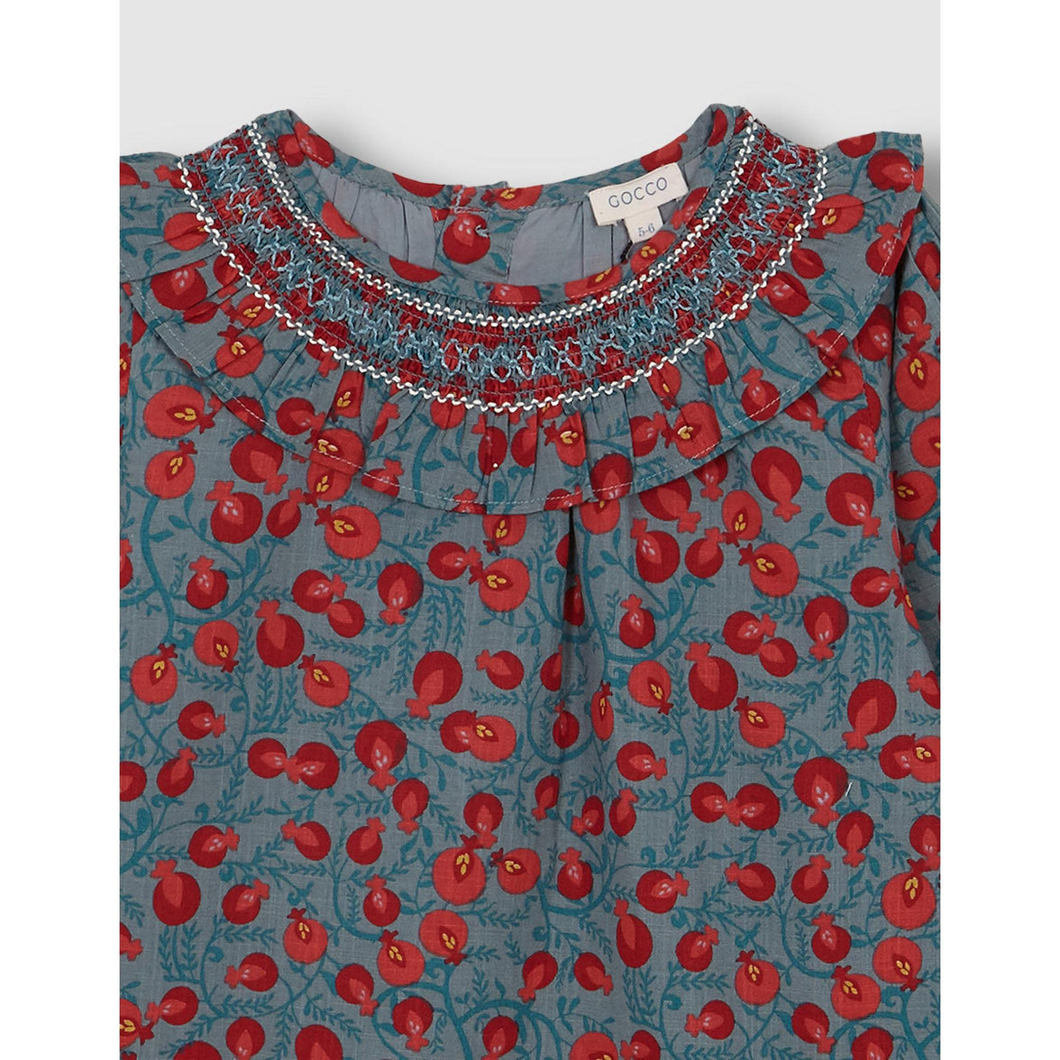Vestido cuello nido de abeja