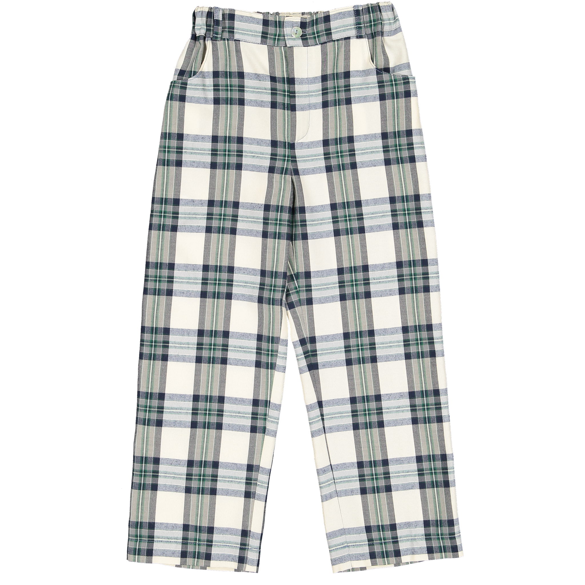 Stone Tartan Trouser Set