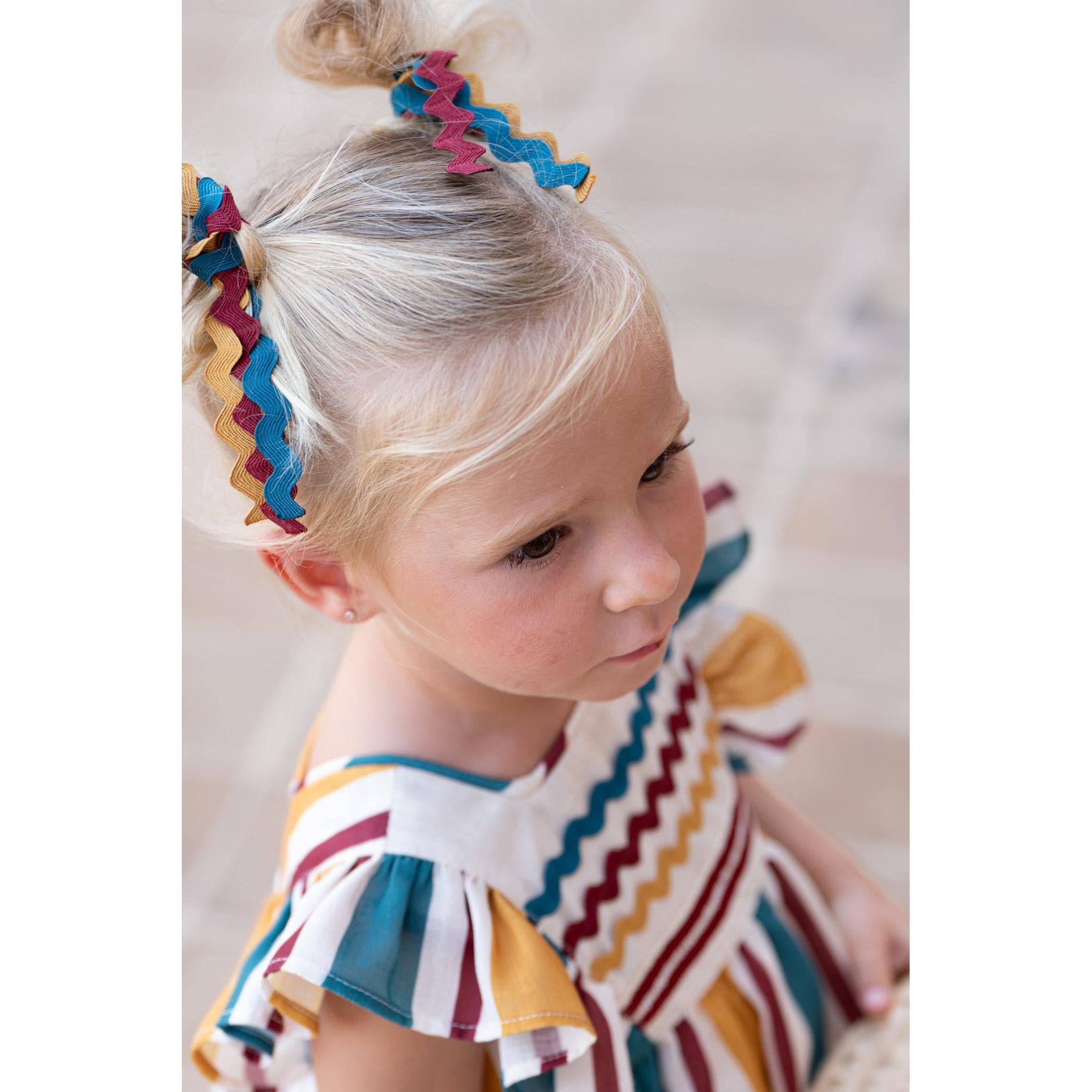 Vestido Raya Tricolor Bebe