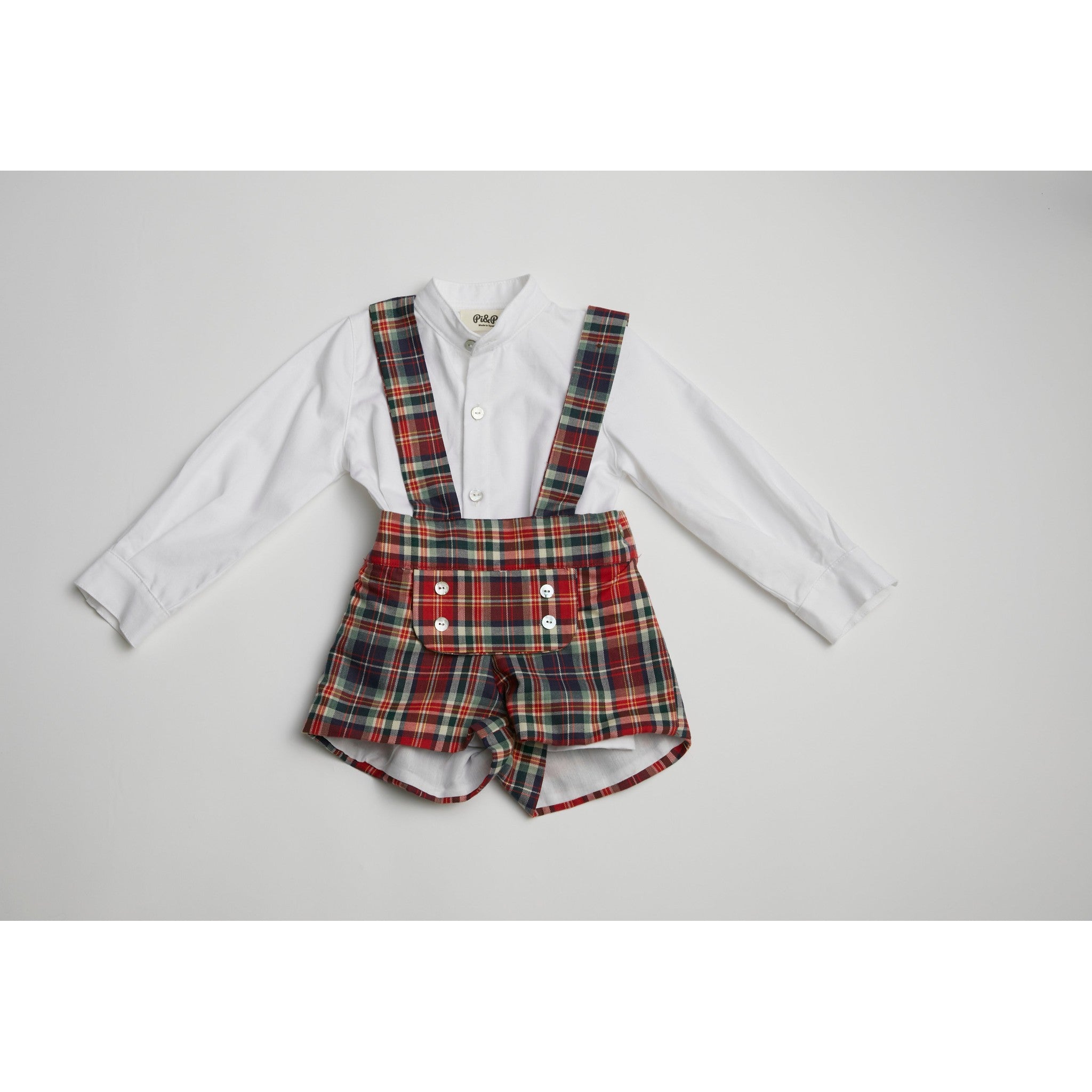 Classic Tartan Dungaree Set