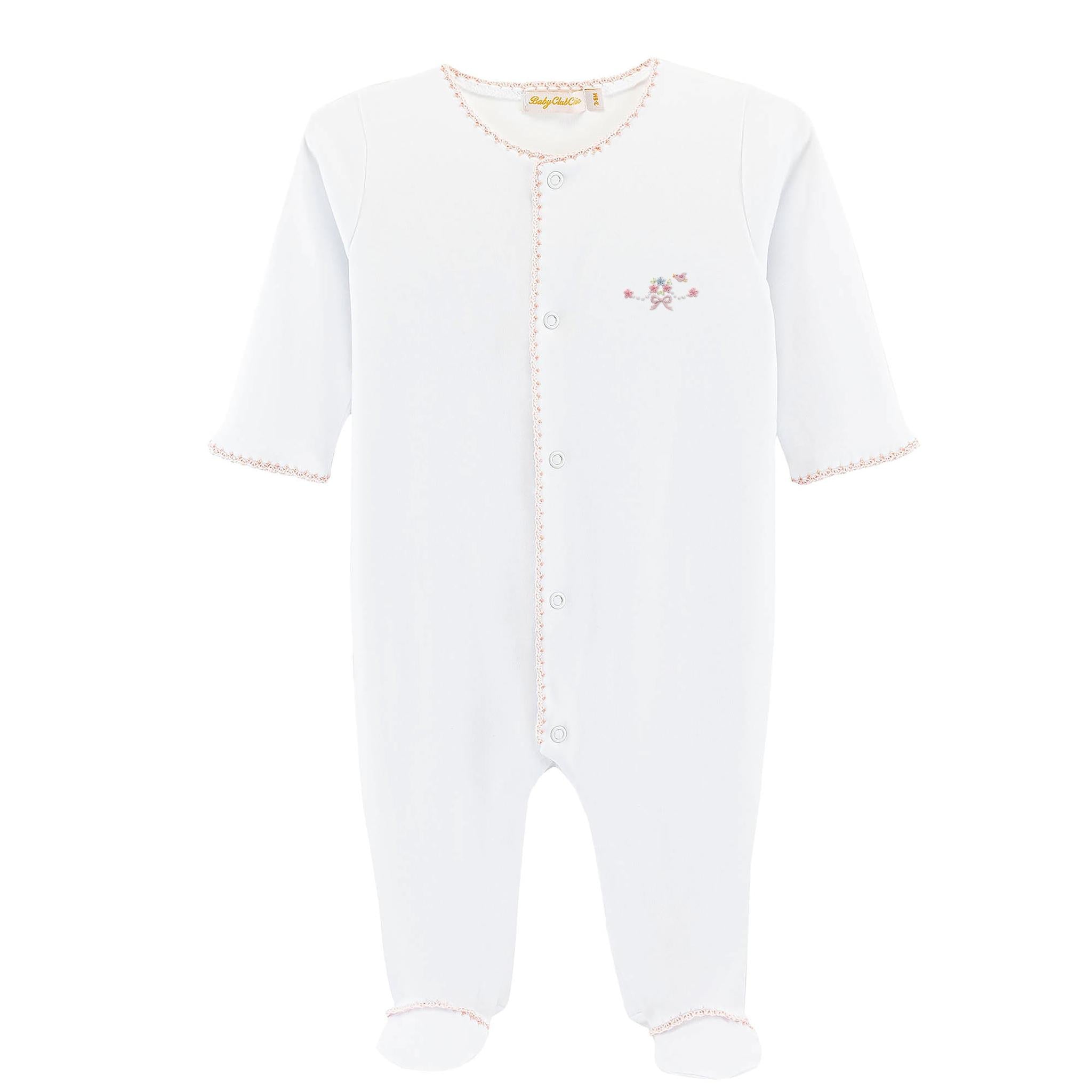 Sweet Bow Crochet Footie