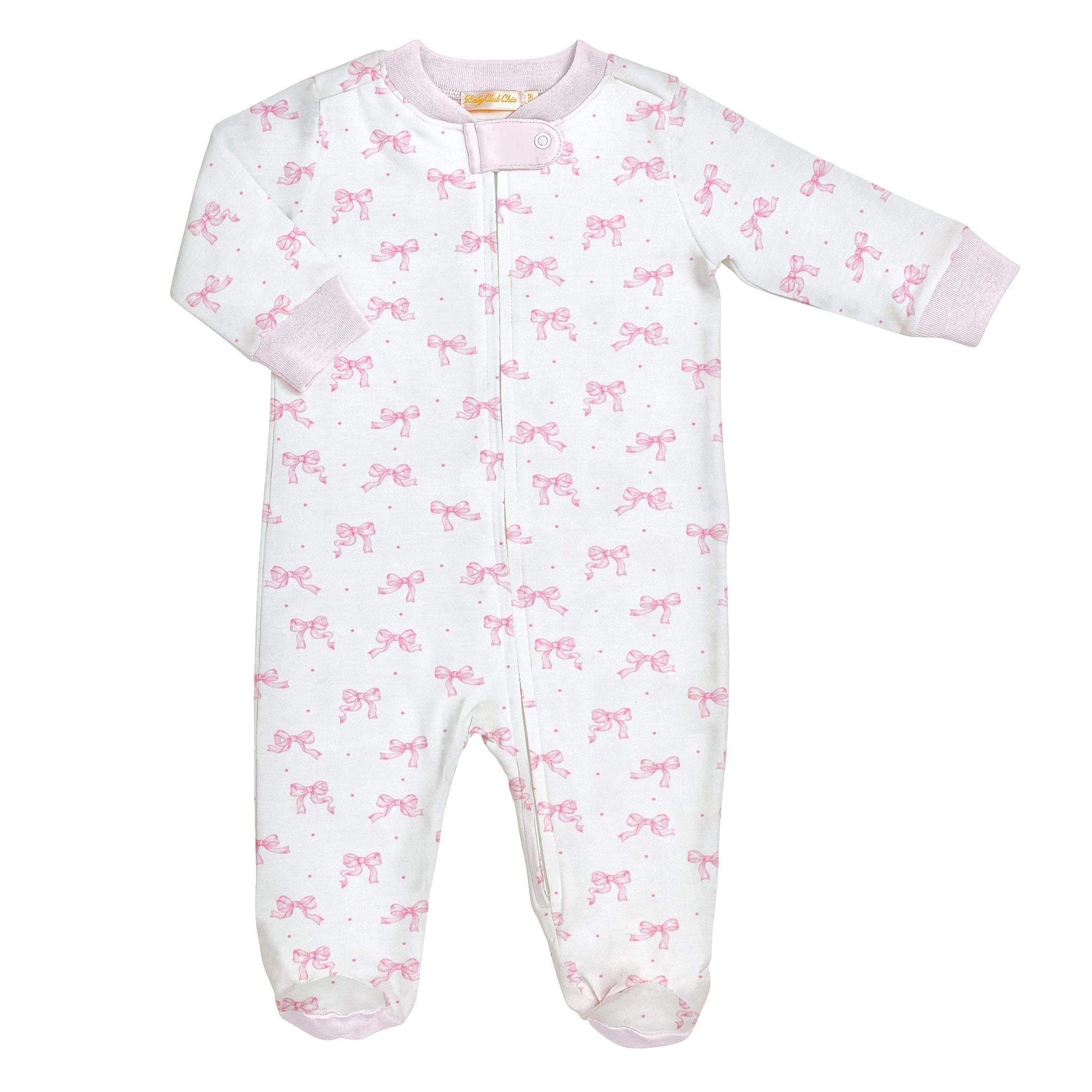 Tiny Pretty Bows Zipped Footie