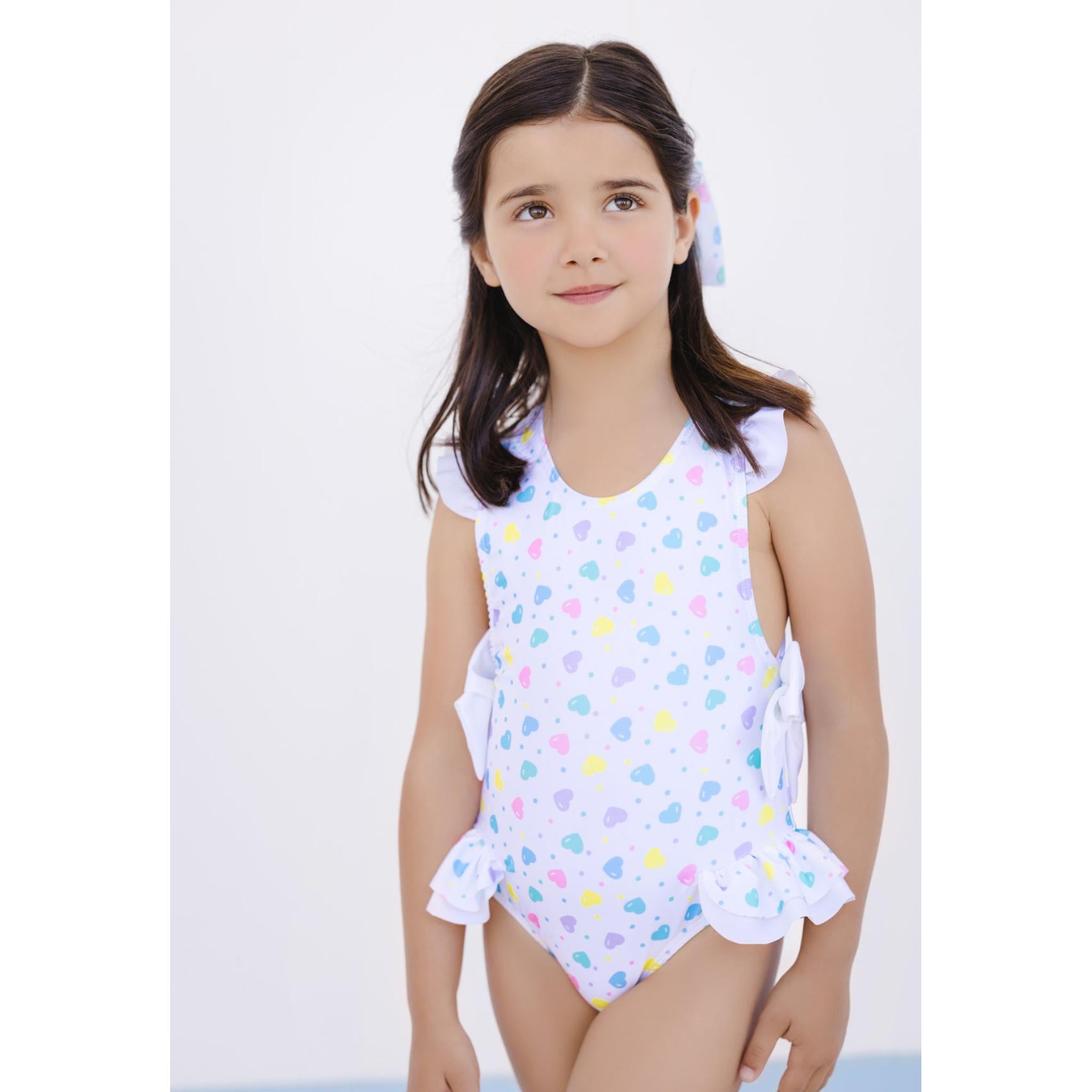 Multicolor Hearts Swim