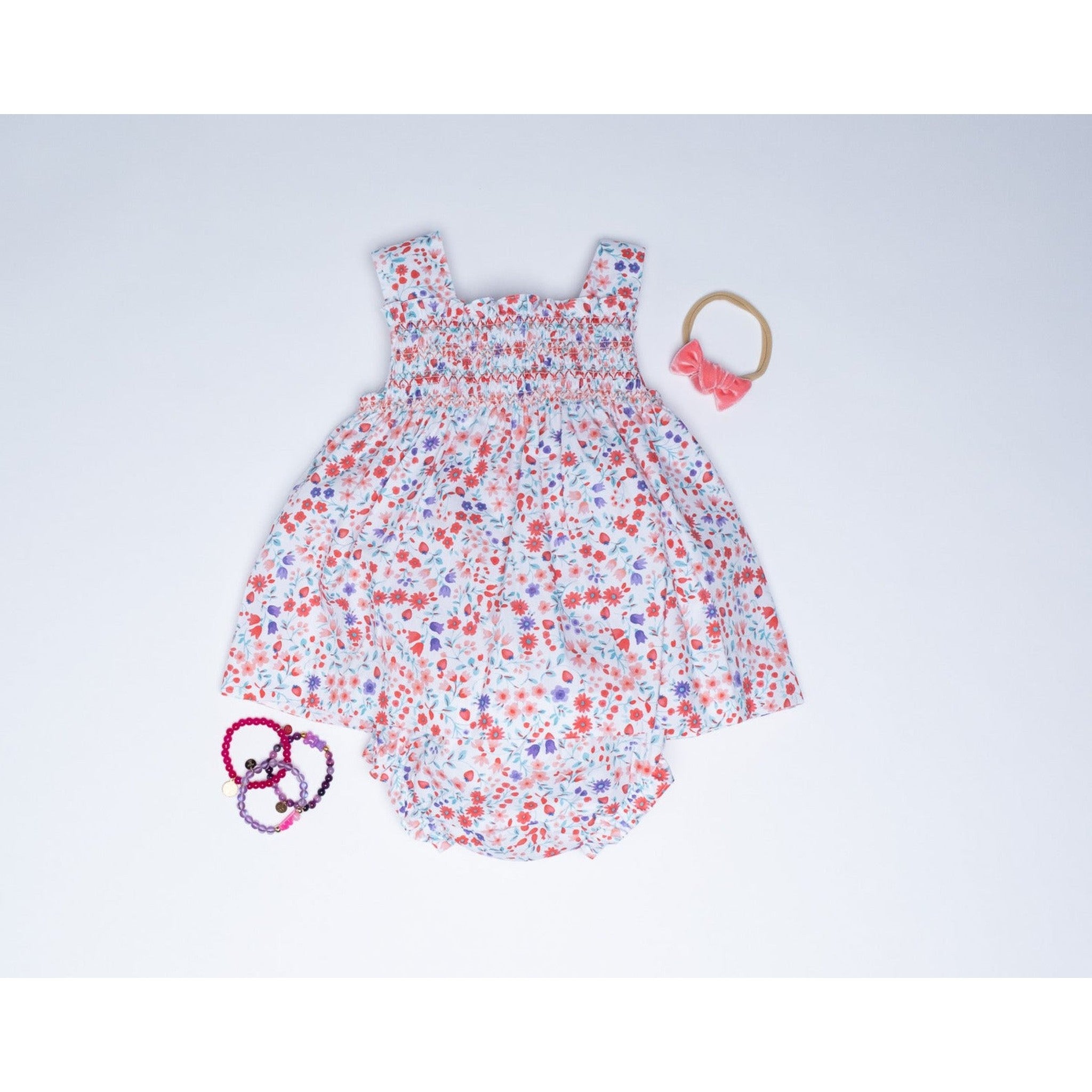 Irene Smocked Bloomer Dress