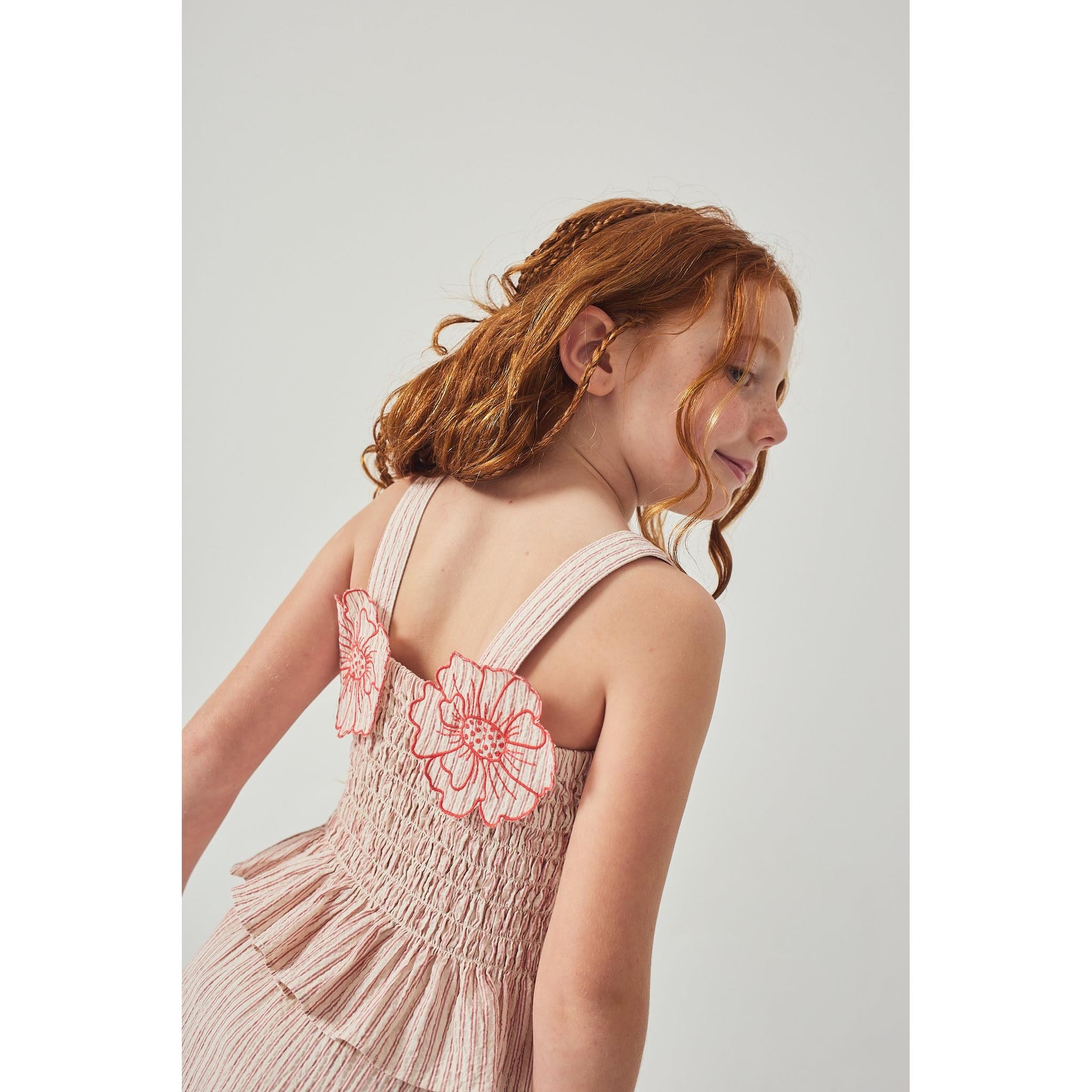 JOSEPHINE PEPLUM AND REMI RUFFLED HEM SKORTS WITH BOTANICAL EMBROIDERY