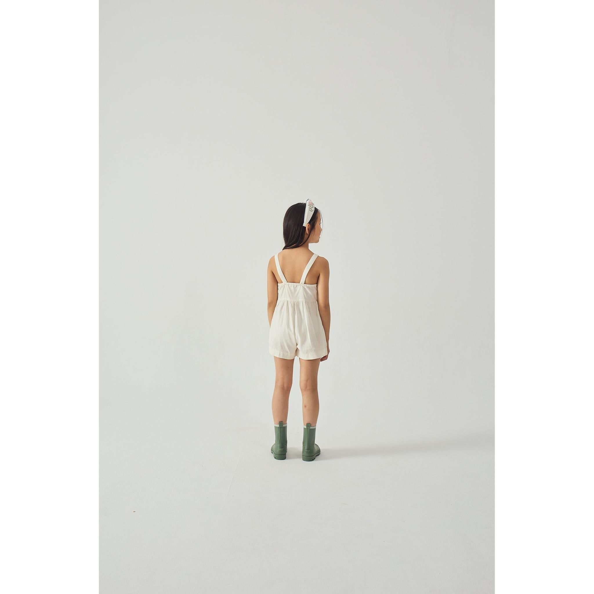JILL PLAYSUIT WITH EMBROIDERED BIB