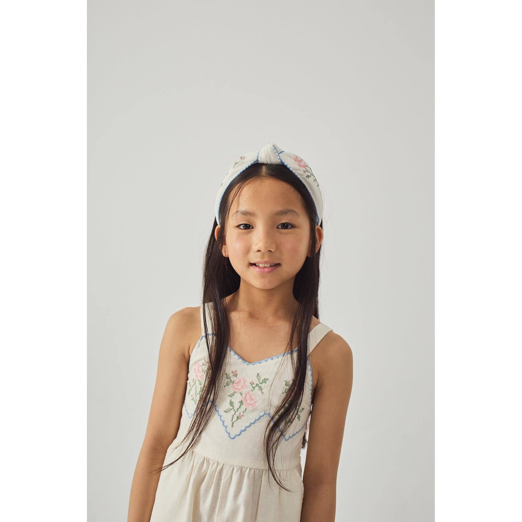 JILL PLAYSUIT WITH EMBROIDERED BIB