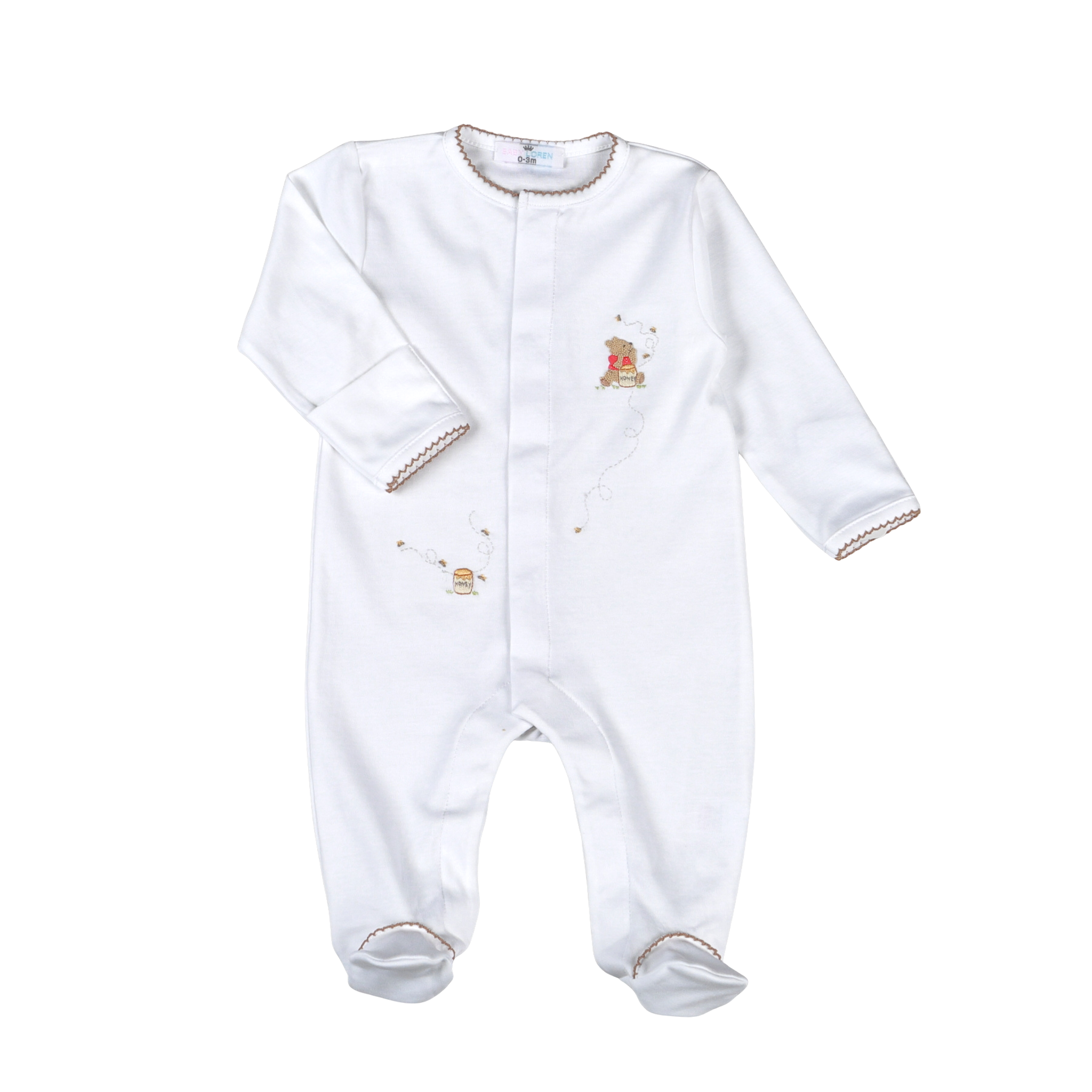 Honey Bear Pima Footie