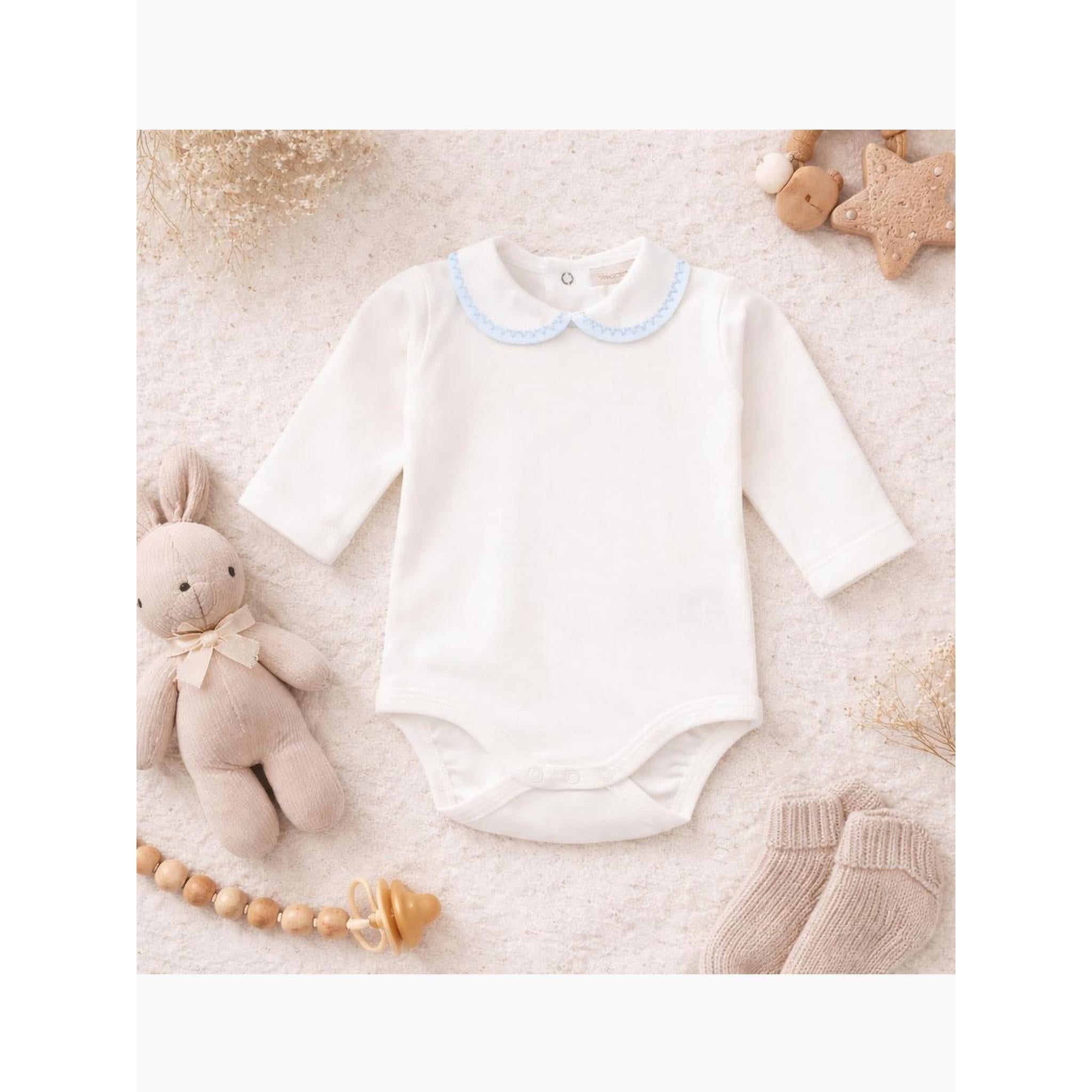 DOTS Long-sleeved round neck bodysuit