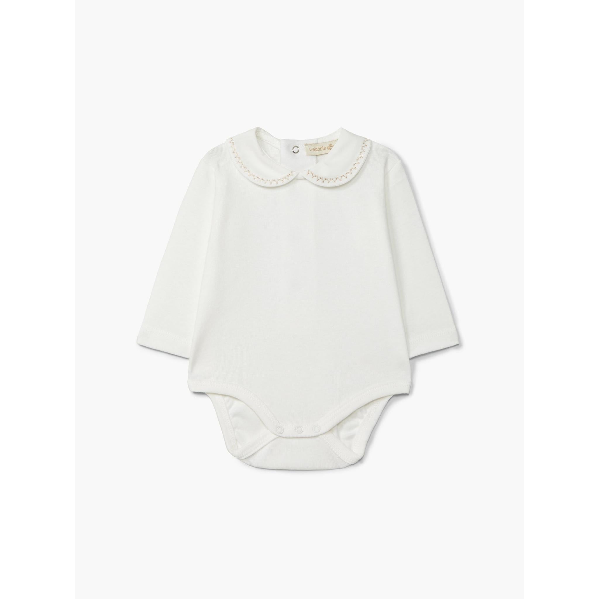 ZIGZAG Long-sleeved round neck bodysuit