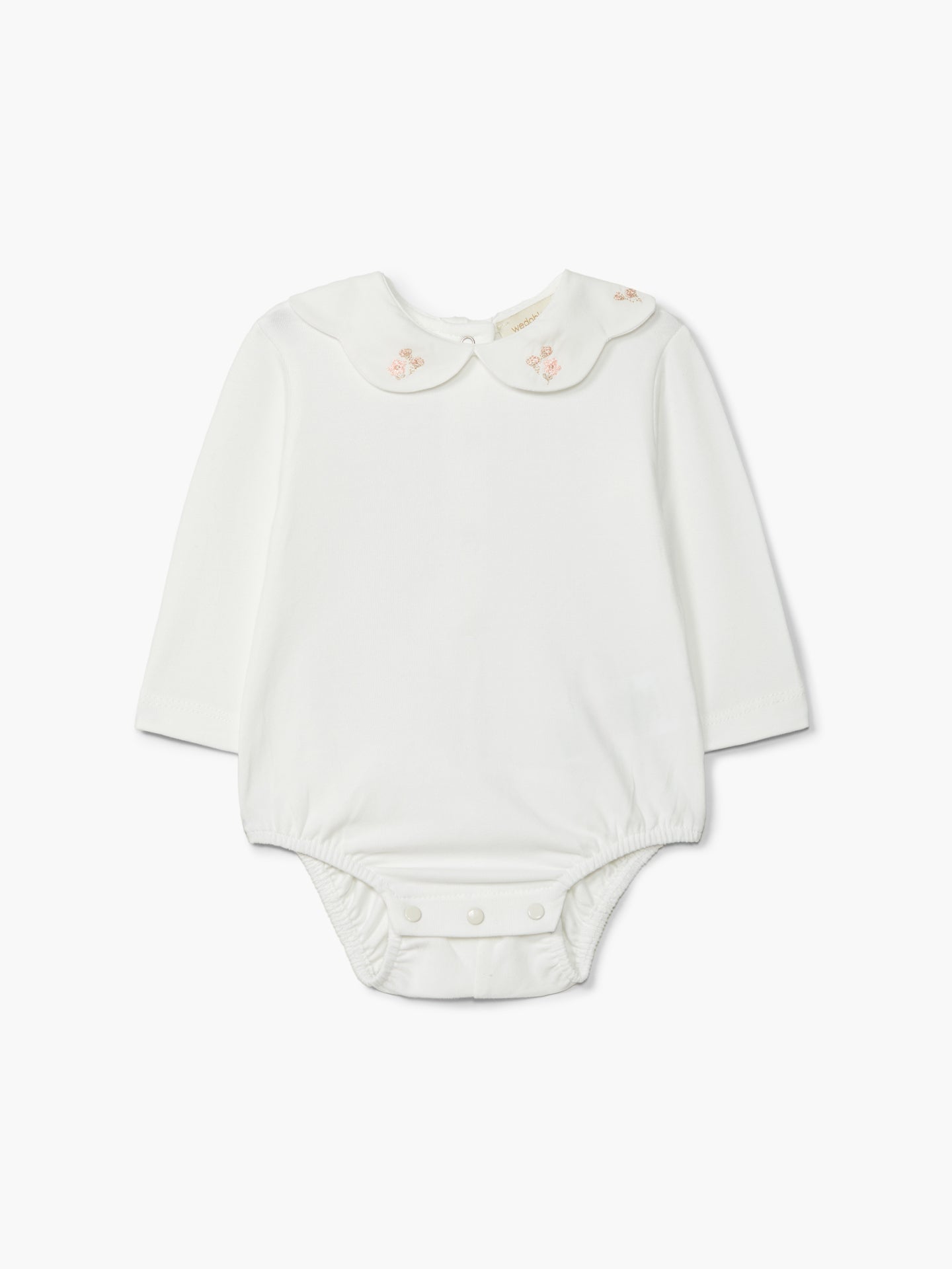 Flowers Long-sleeved round neck bodysuit