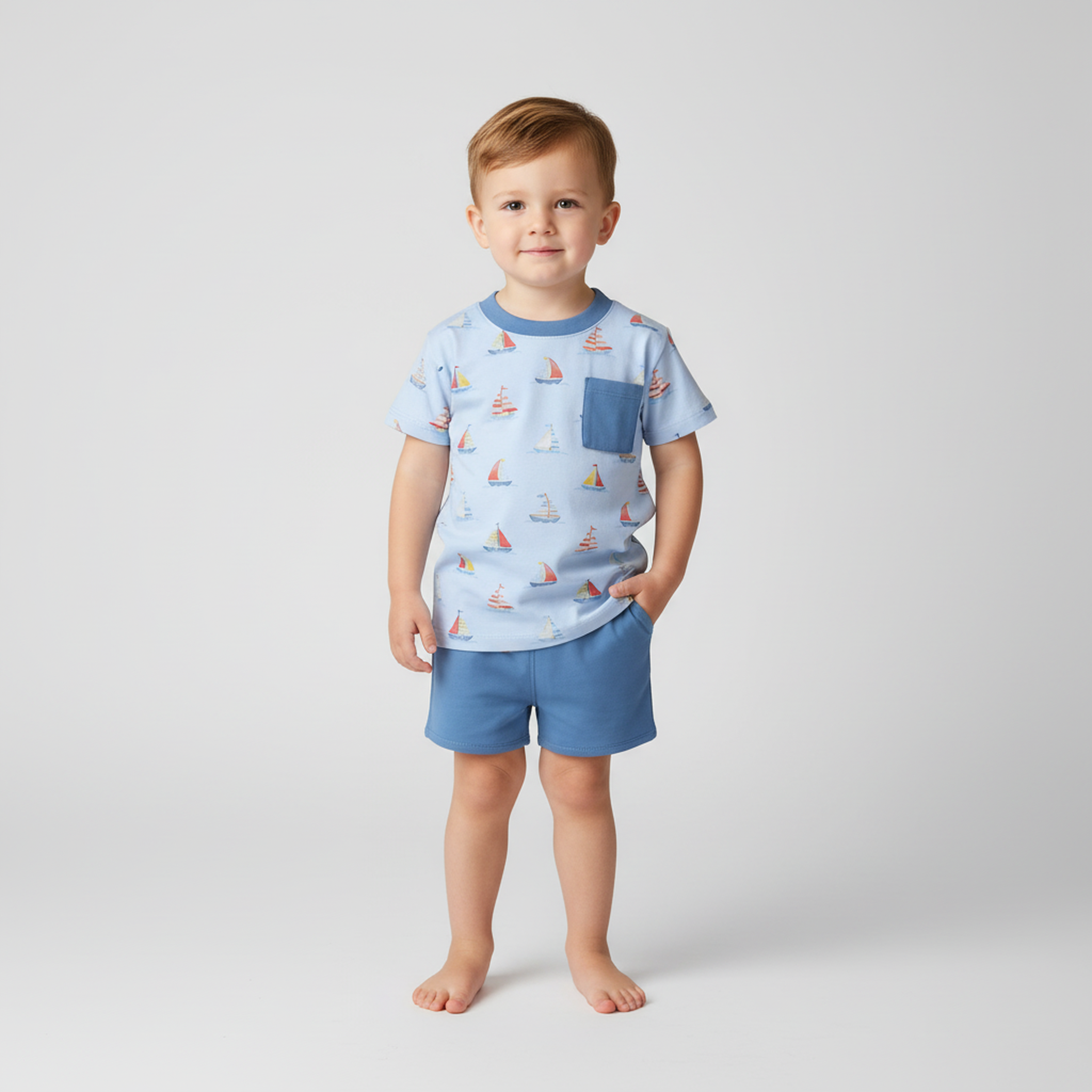 Sail Away Short set - Print
