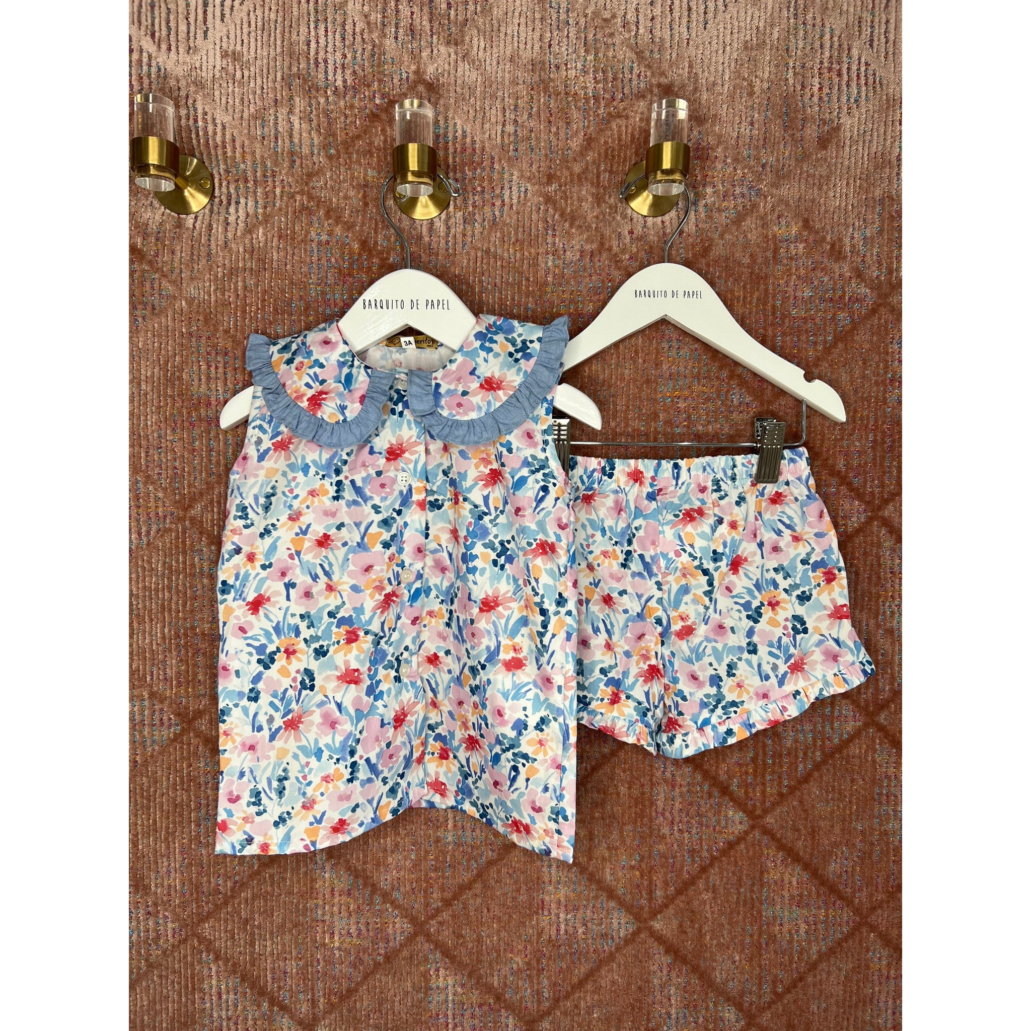 Garden Ruffle Short Set