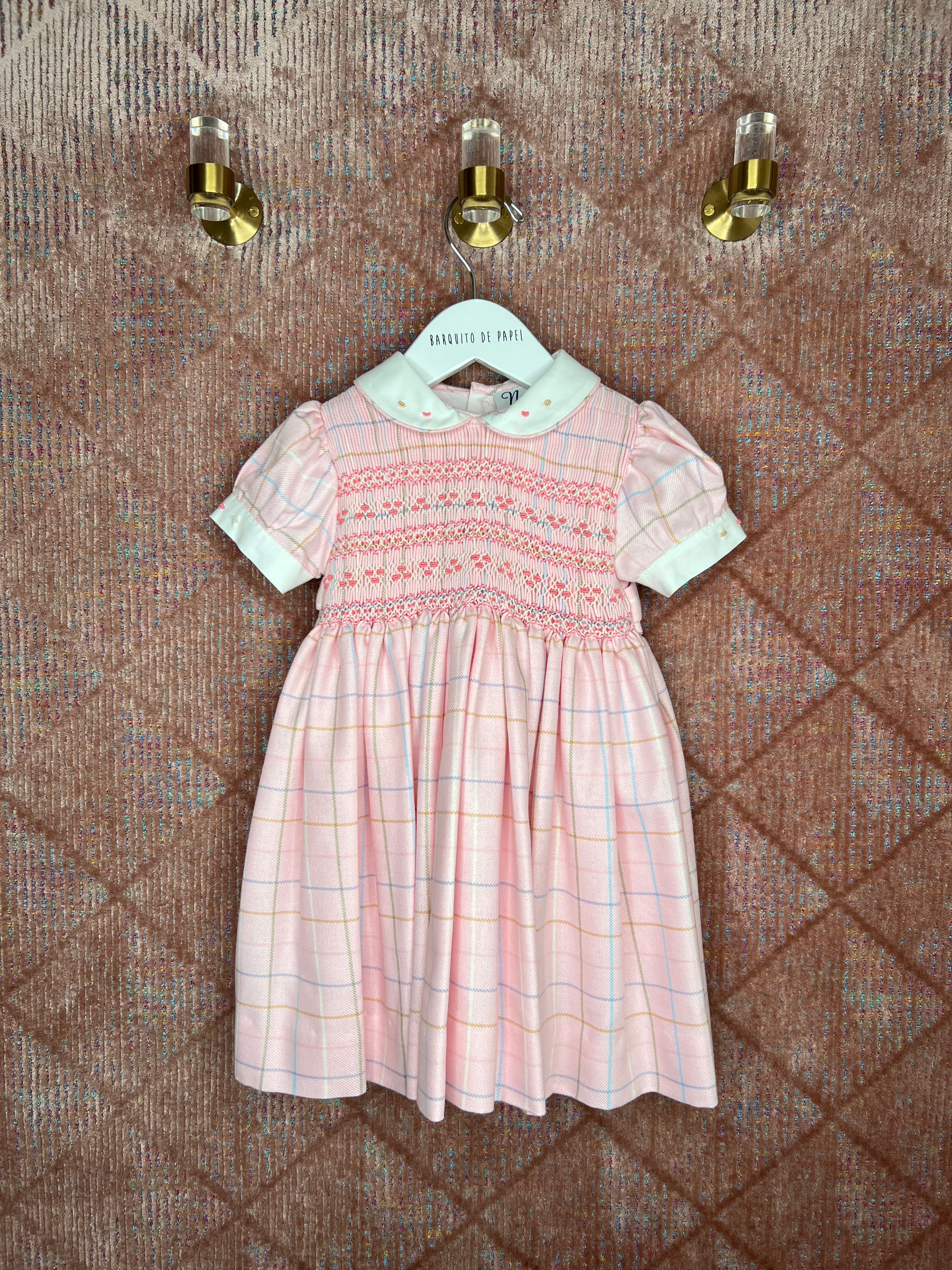 Smocked Cuadro Dress