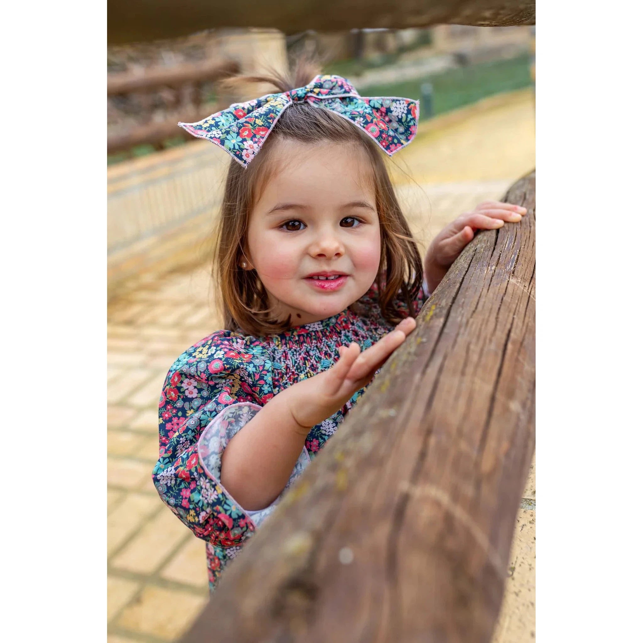 Navy Smocked Dress