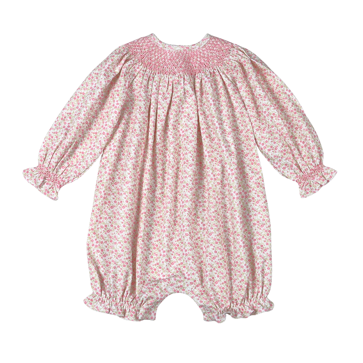 Meldoy Smocked Bishop Bubble - Short Sleeve
