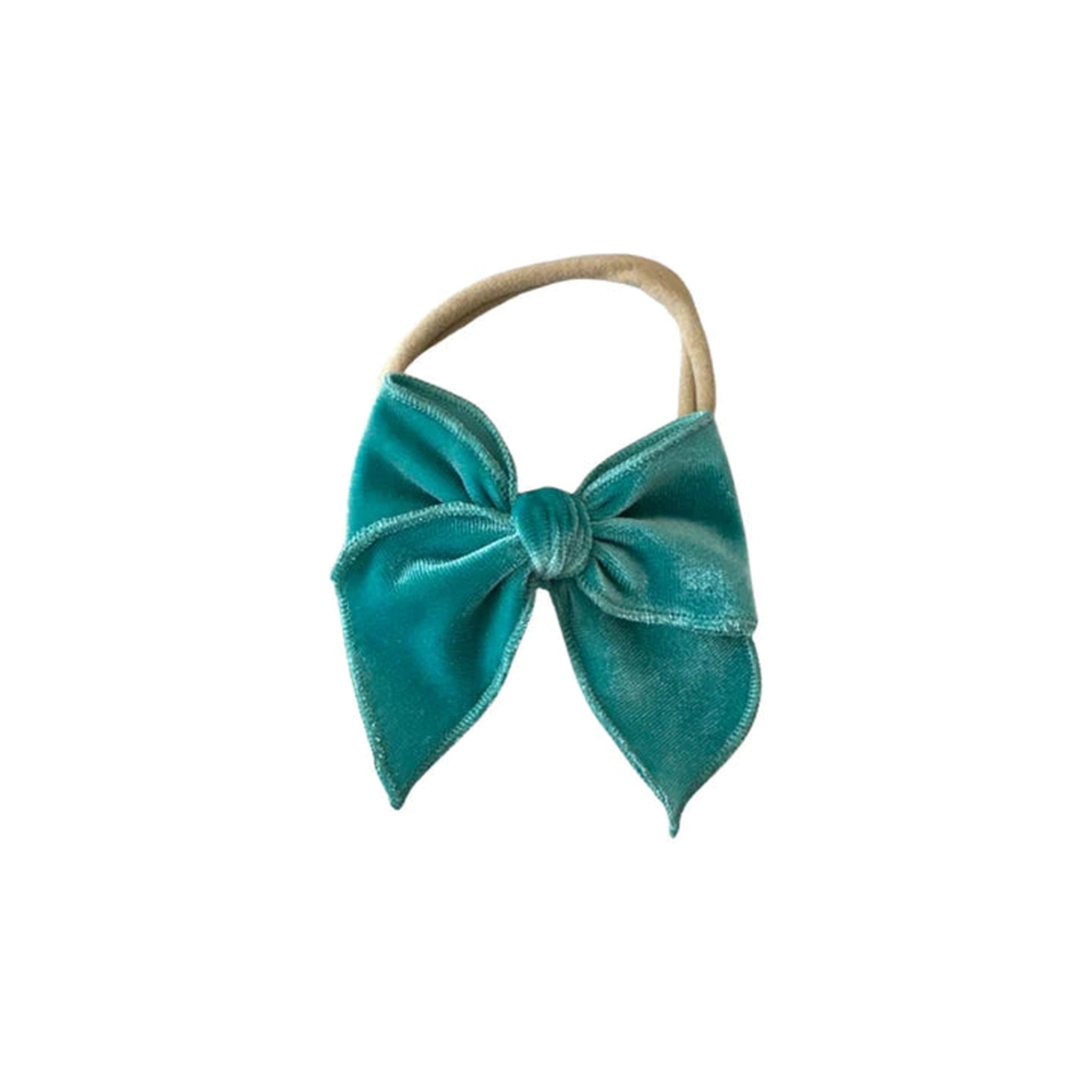 Velvet Fay Small Bow  Headband- Several Colors