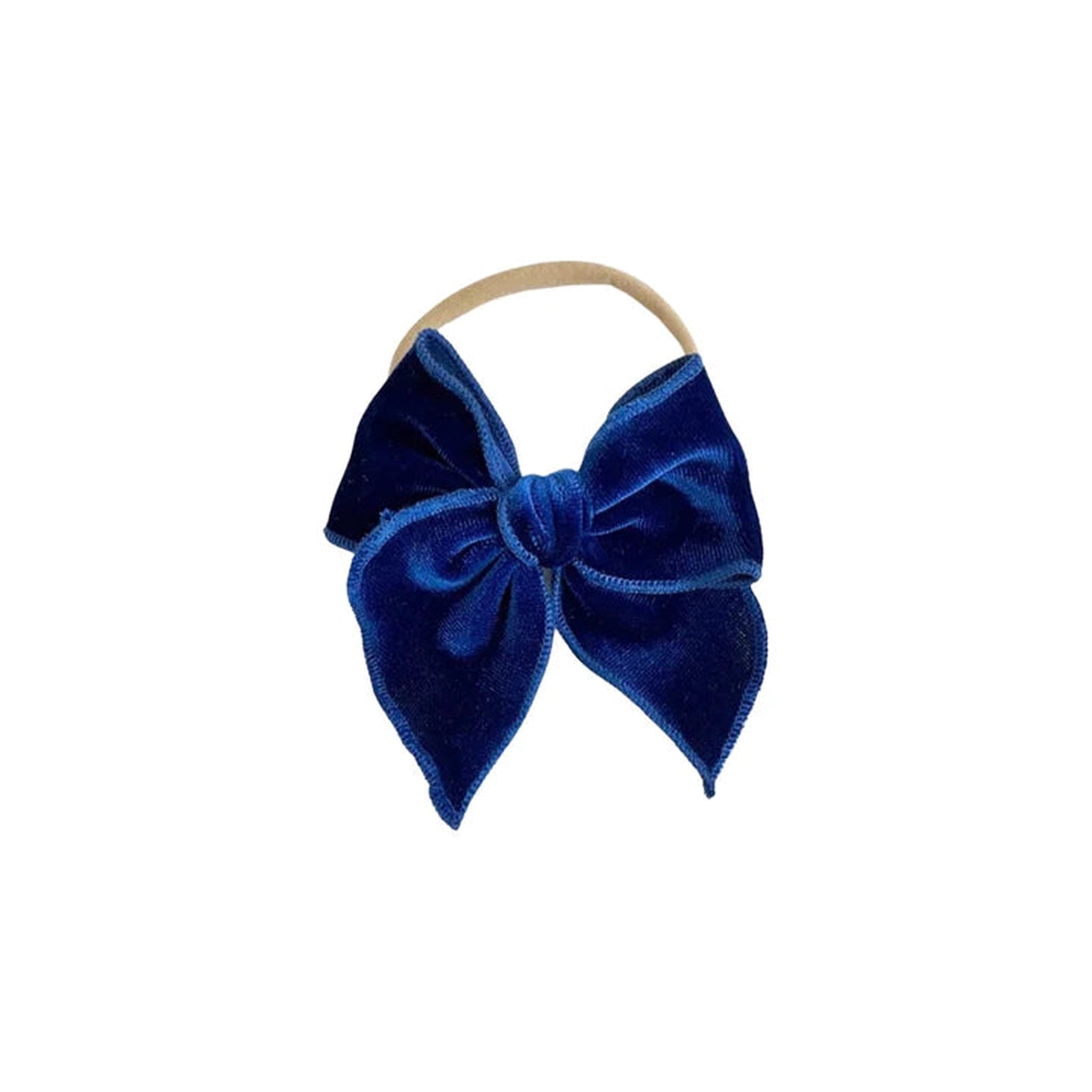 Velvet Fay Small Bow  Headband- Several Colors