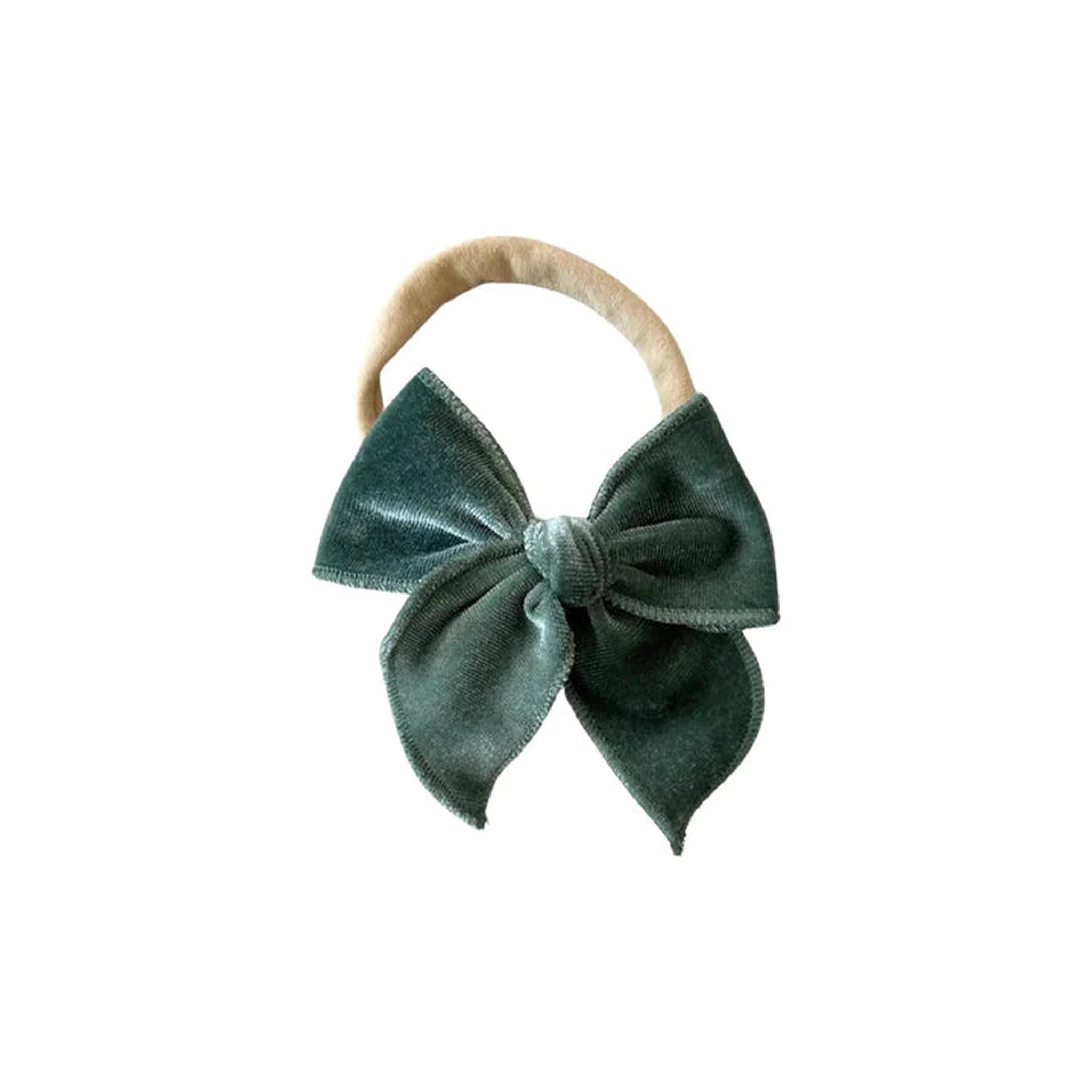 Velvet Fay Small Bow  Headband- Several Colors