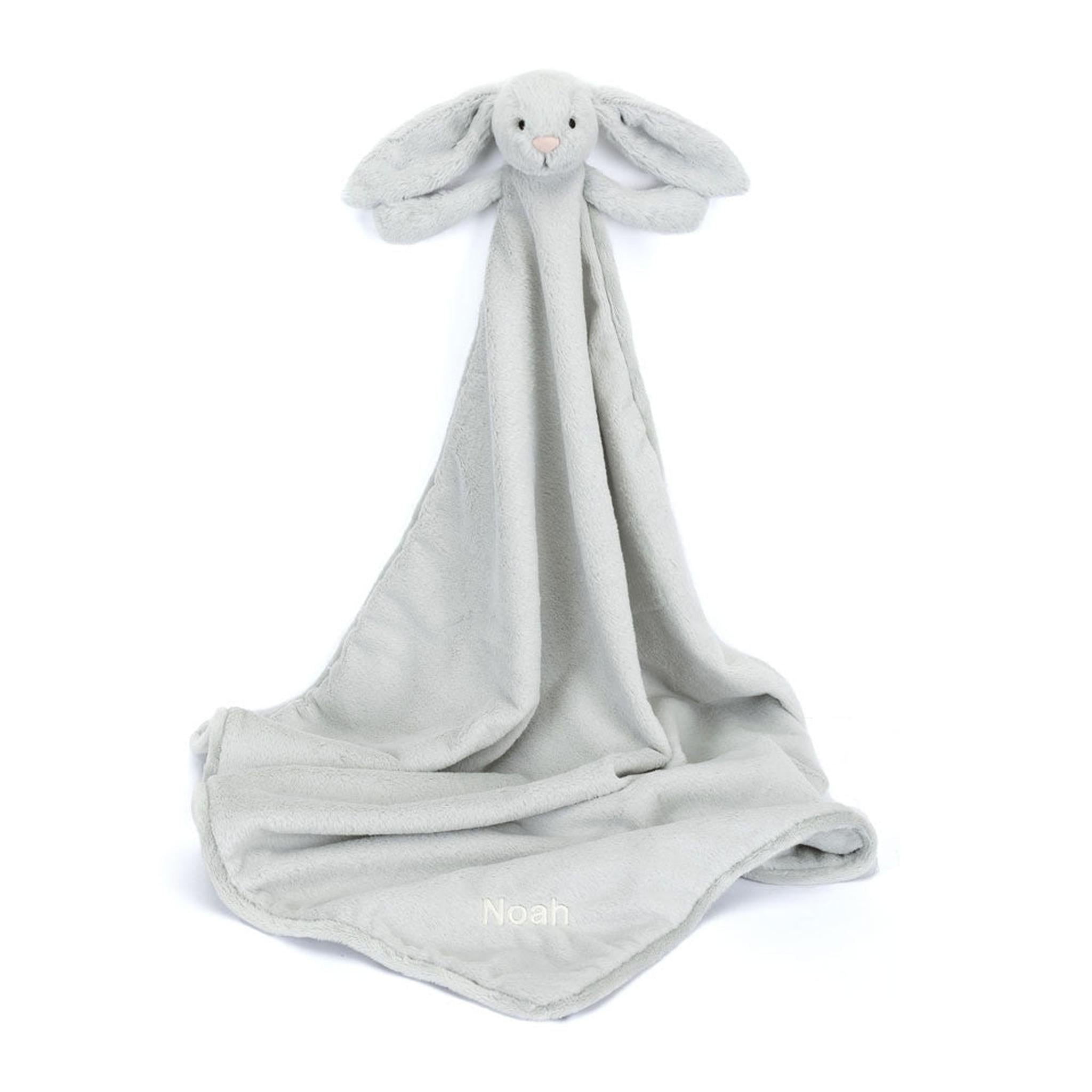 Bashful Silver Bunny Blankie