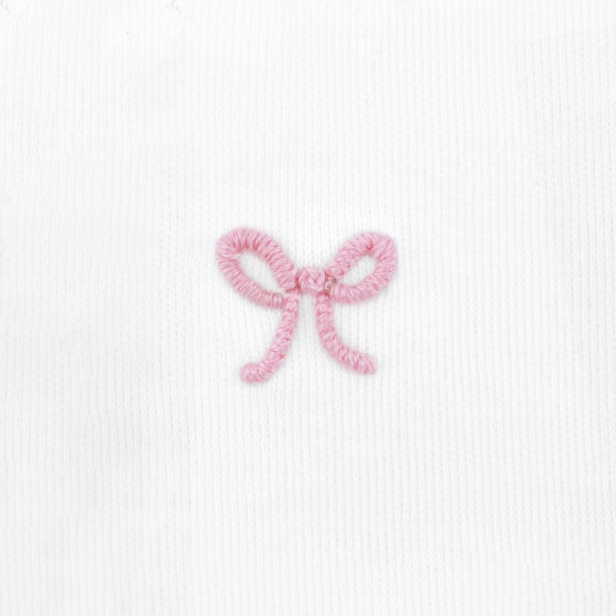 Lace Lane Embroidered Pima Footie