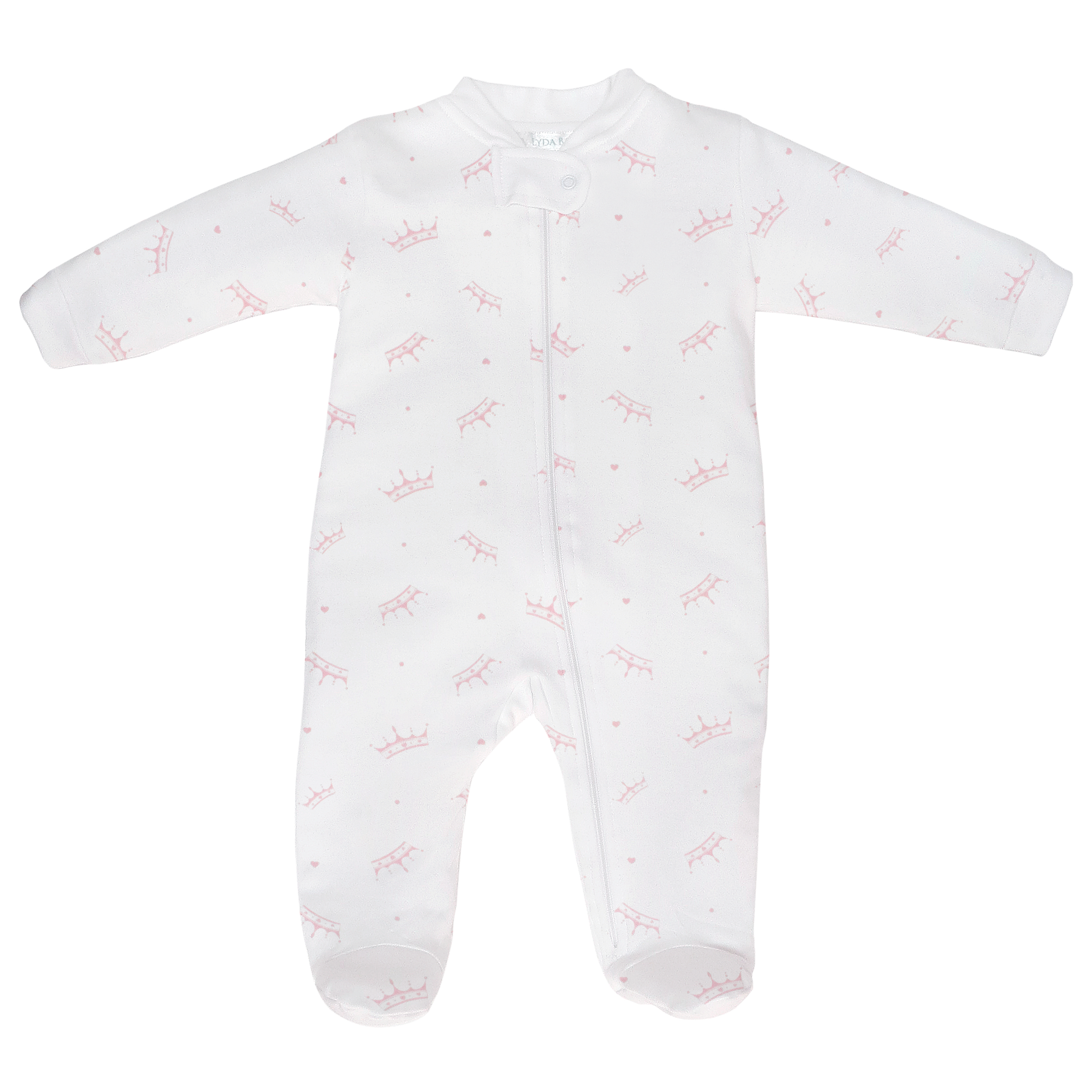 Little Princess Print Pima Footie