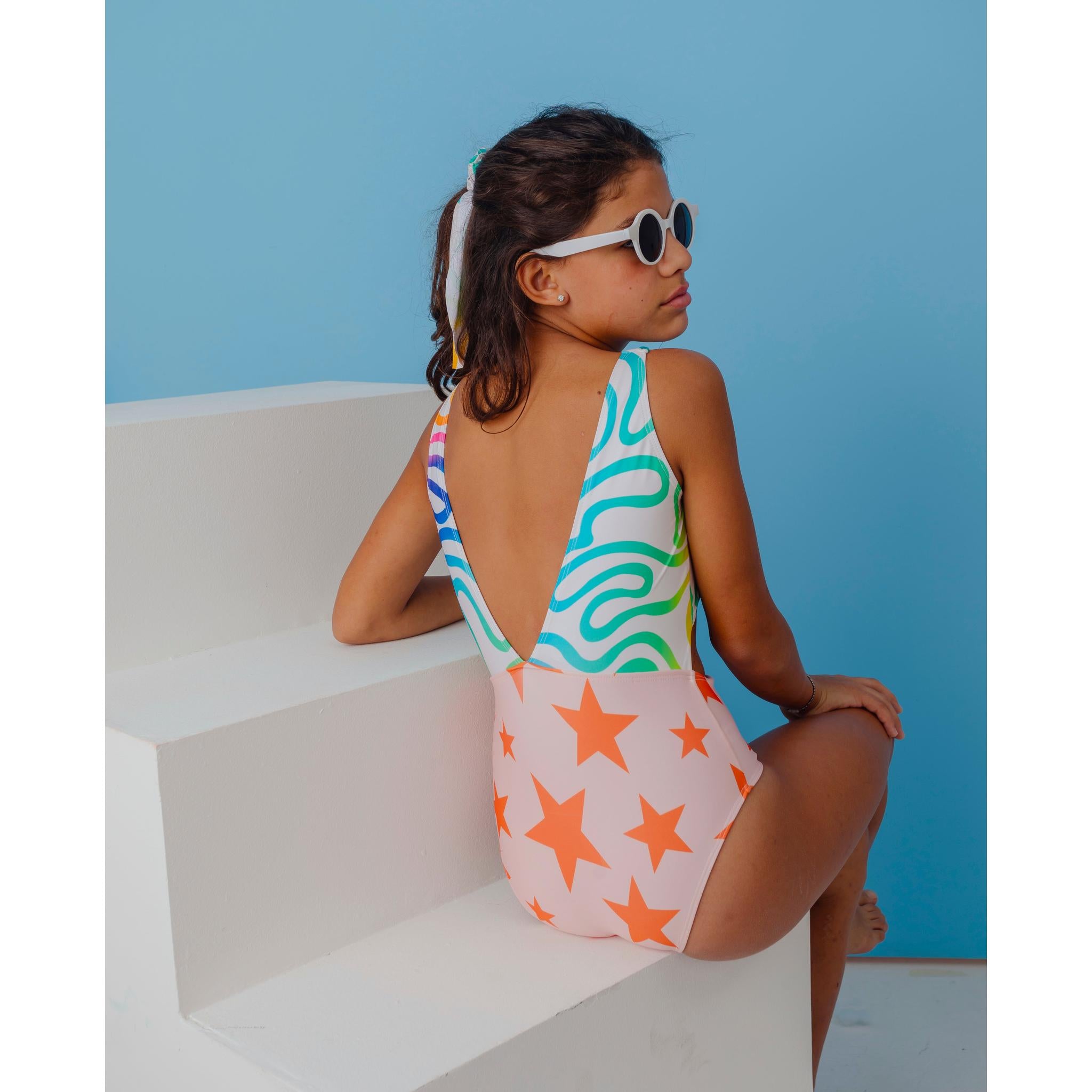 KIDS Swimwear Trikini Rainbow Stars