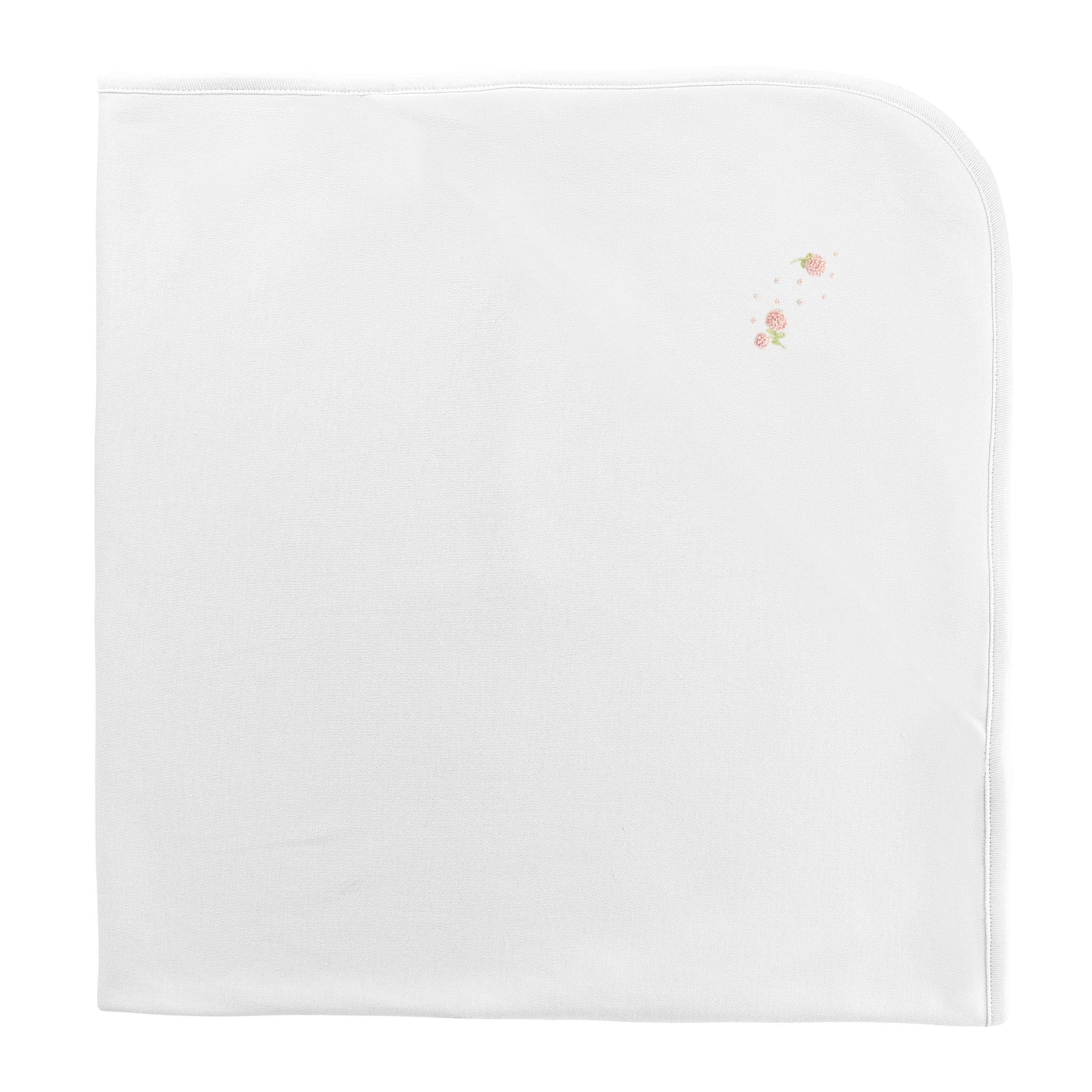 Spring Flowers Piping Receiving Blanket