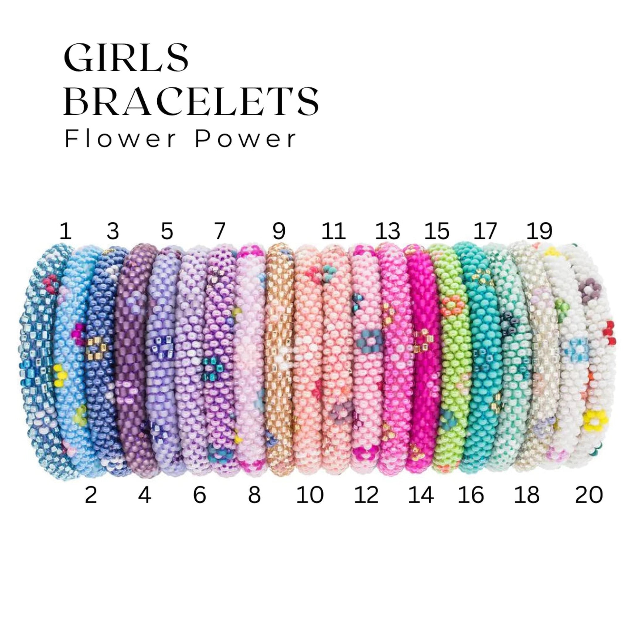 Girl Bracelets - Flower Power