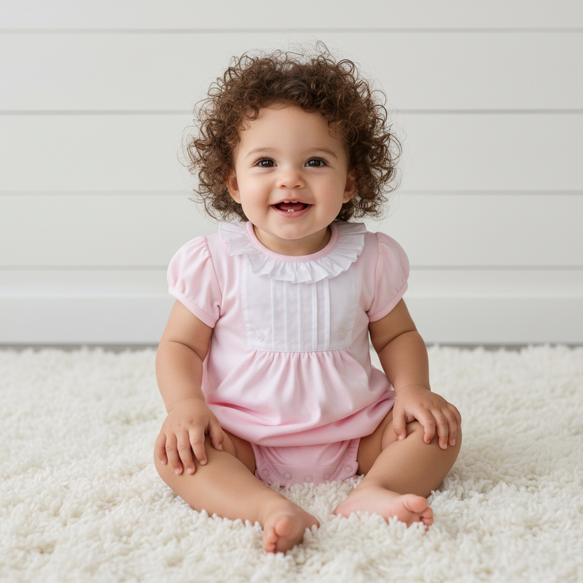 Soleil Pink Pima Romper
